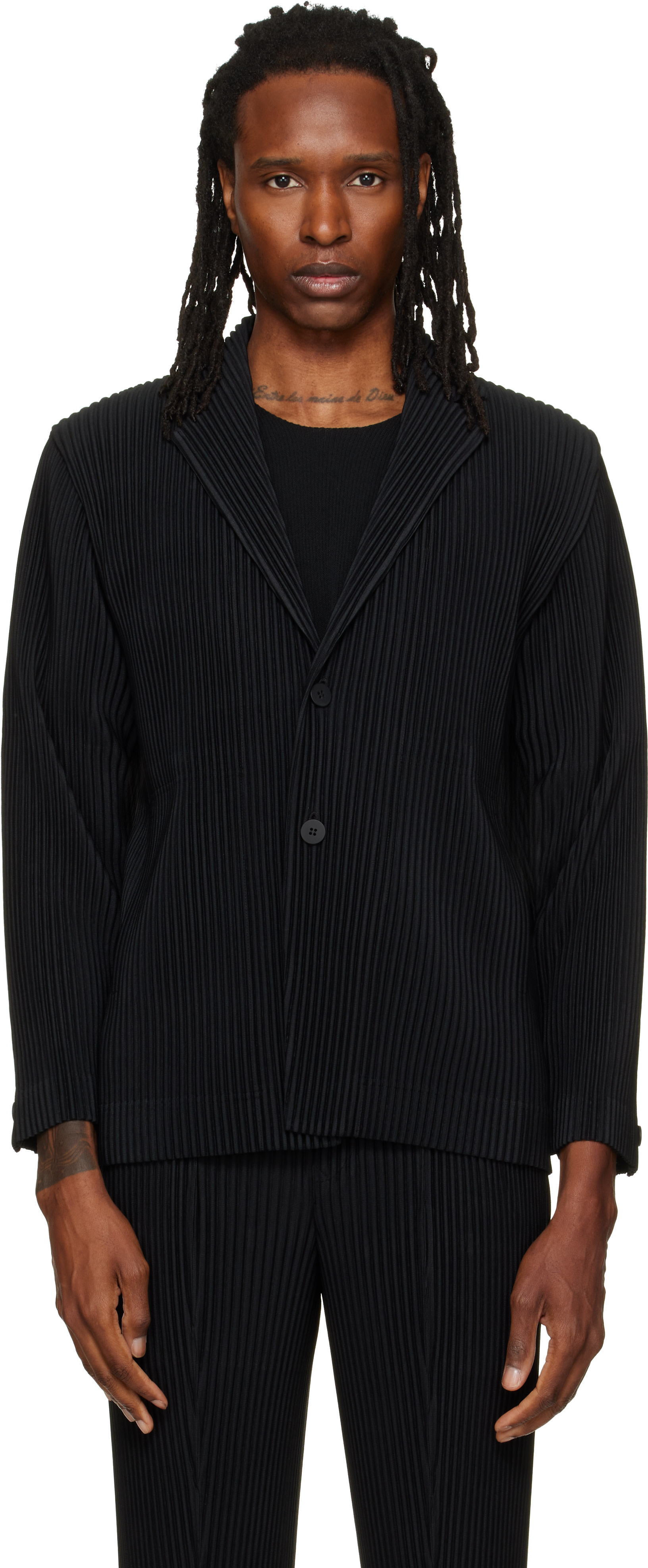 ジャケット・アウター 26aw homme plisse TAILORED PLEATS 1 HOMME PLISSÉ ISSEY MIYAKE: Black August Tailored Pleats 1 Blazer