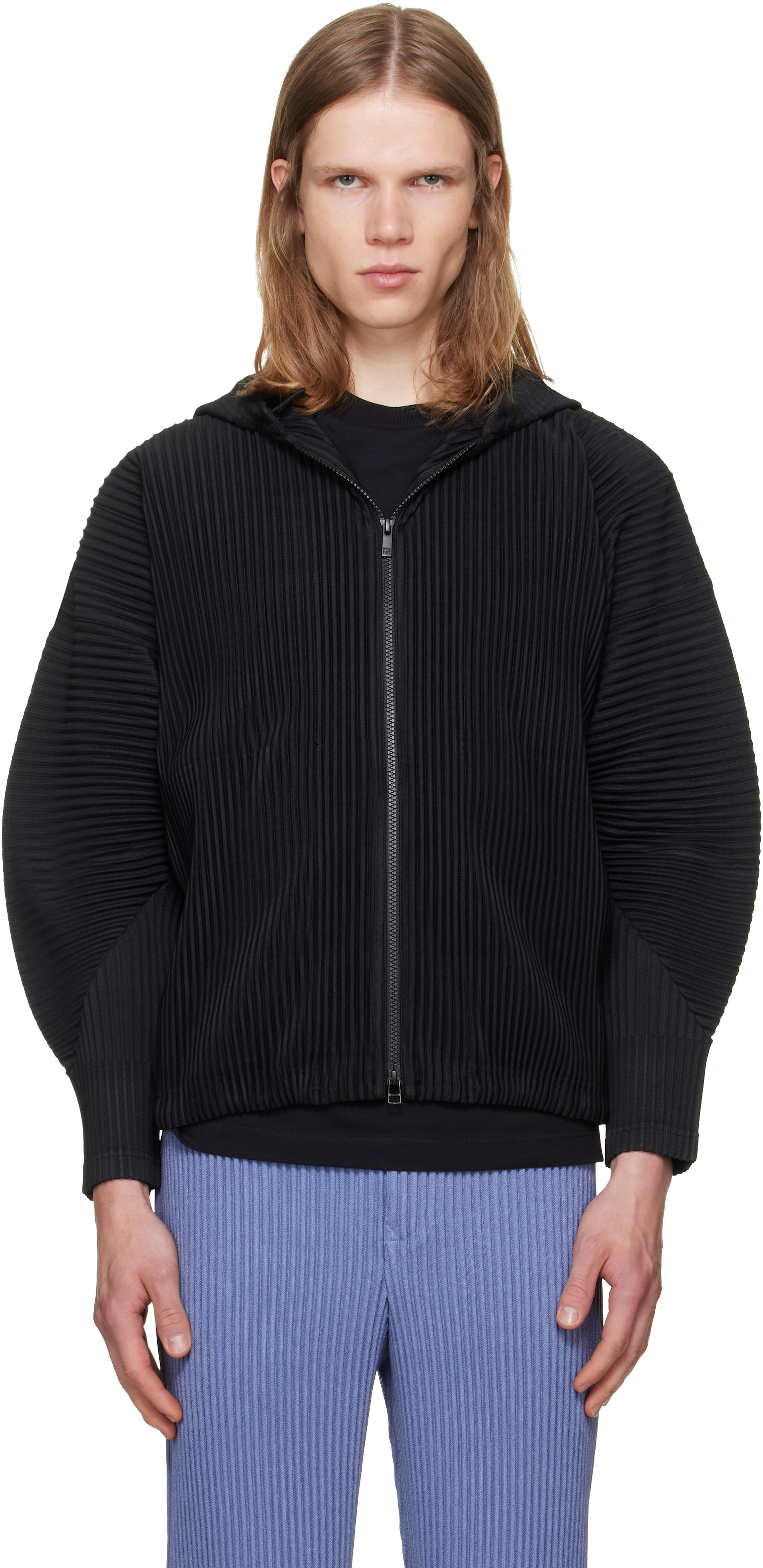 HOMME PLISSÉ ISSEY MIYAKE: Black July Monthly Colors Blouson