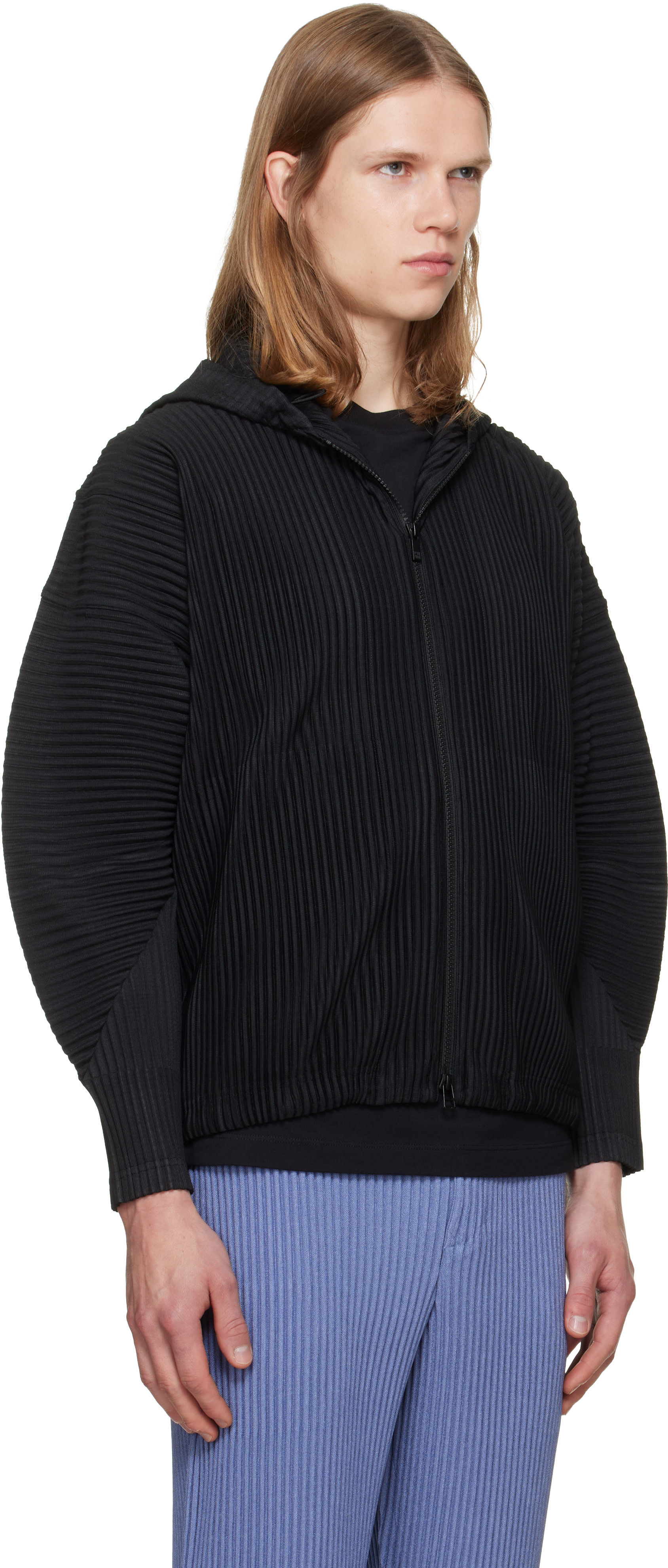 HOMME PLISSÉ BASICS ブルゾン size2 HOMME PLISSÉ ISSEY MIYAKE: Black July Monthly Colors Blouson