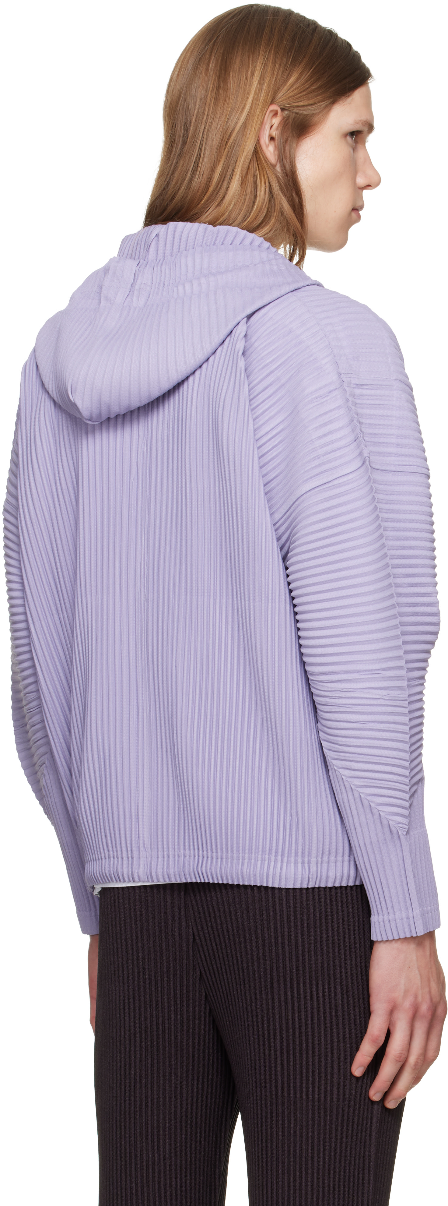 HOMME PLISSÉ ISSEY MIYAKE: Purple Monthly Colors July Hoodie | SSENSE