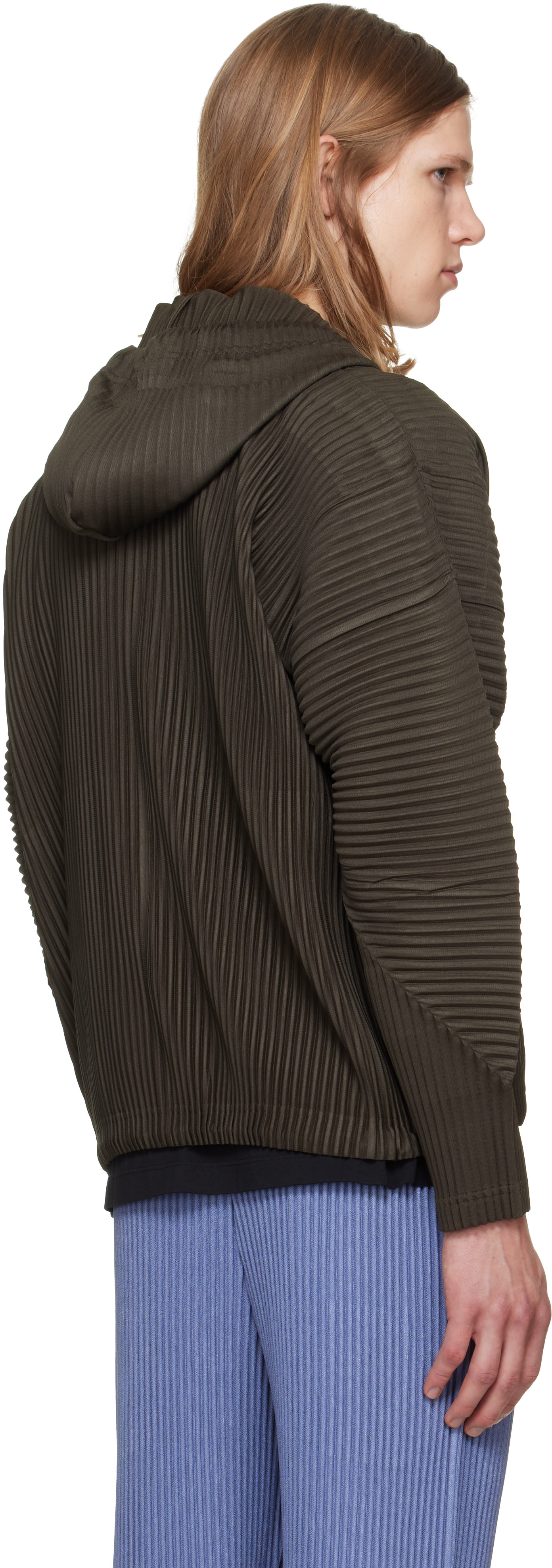 HOMME PLISSÉ ISSEY MIYAKE: Brown Monthly Colors July Hoodie | SSENSE