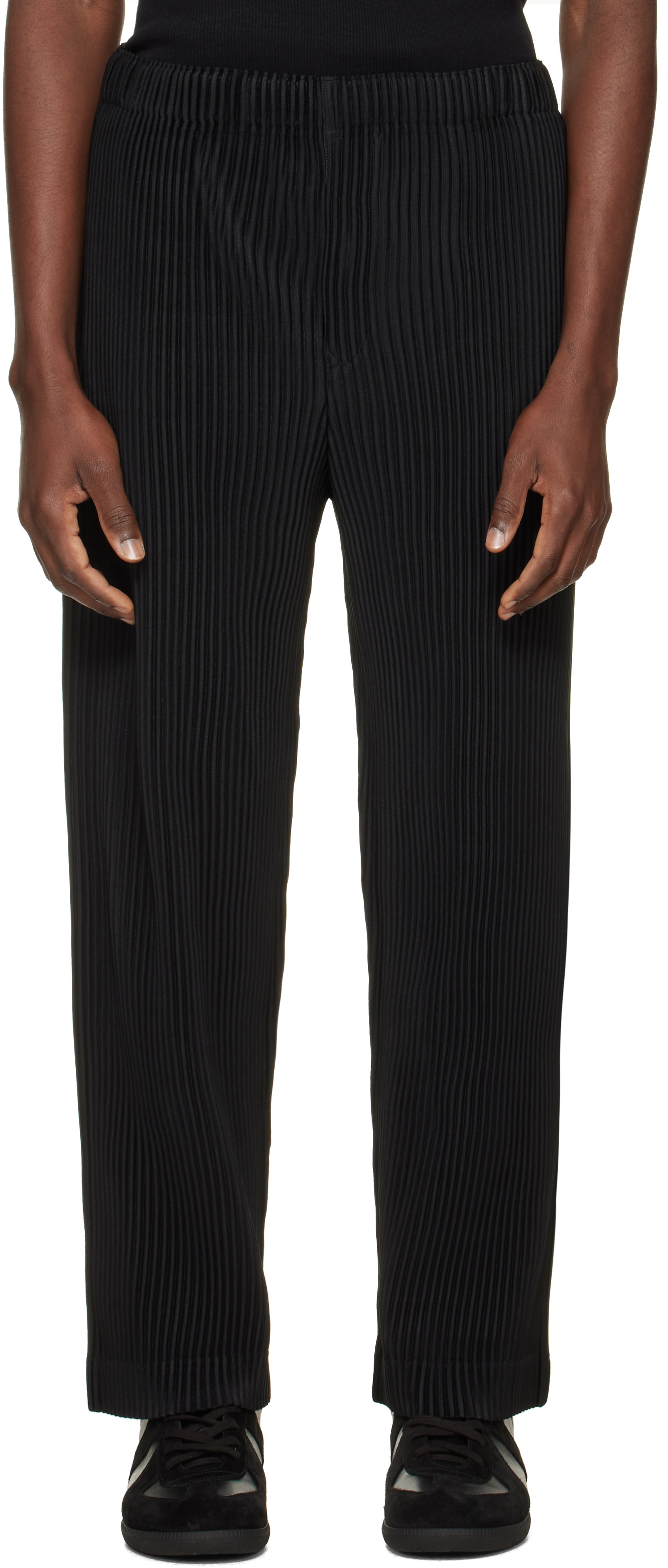 HOMME PLISSÉ ISSEY MIYAKE: Black Monthly Colors July Trousers | SSENSE