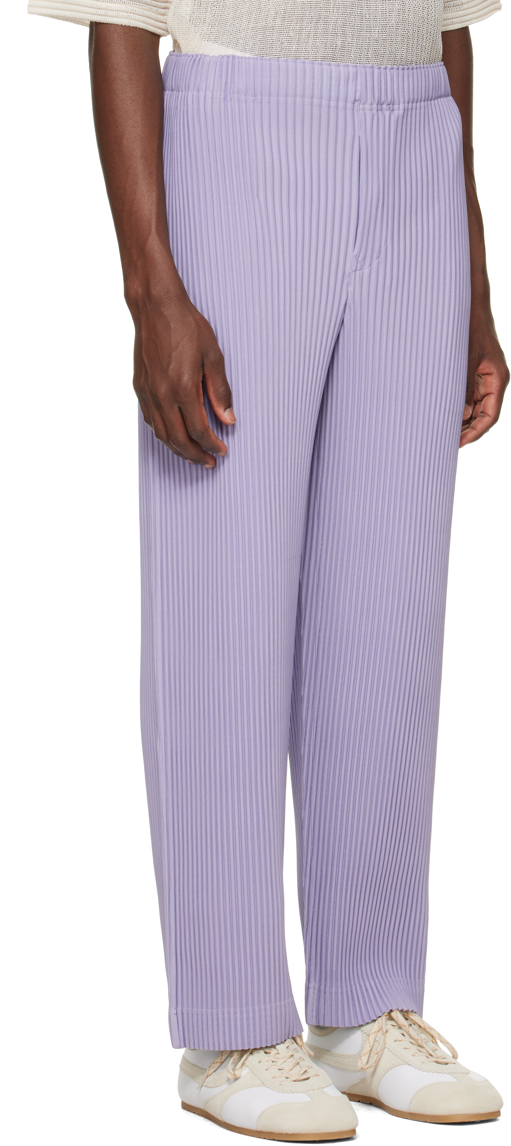 HOMME PLISSÉ ISSEY MIYAKE: Purple Monthly Colors July Trousers