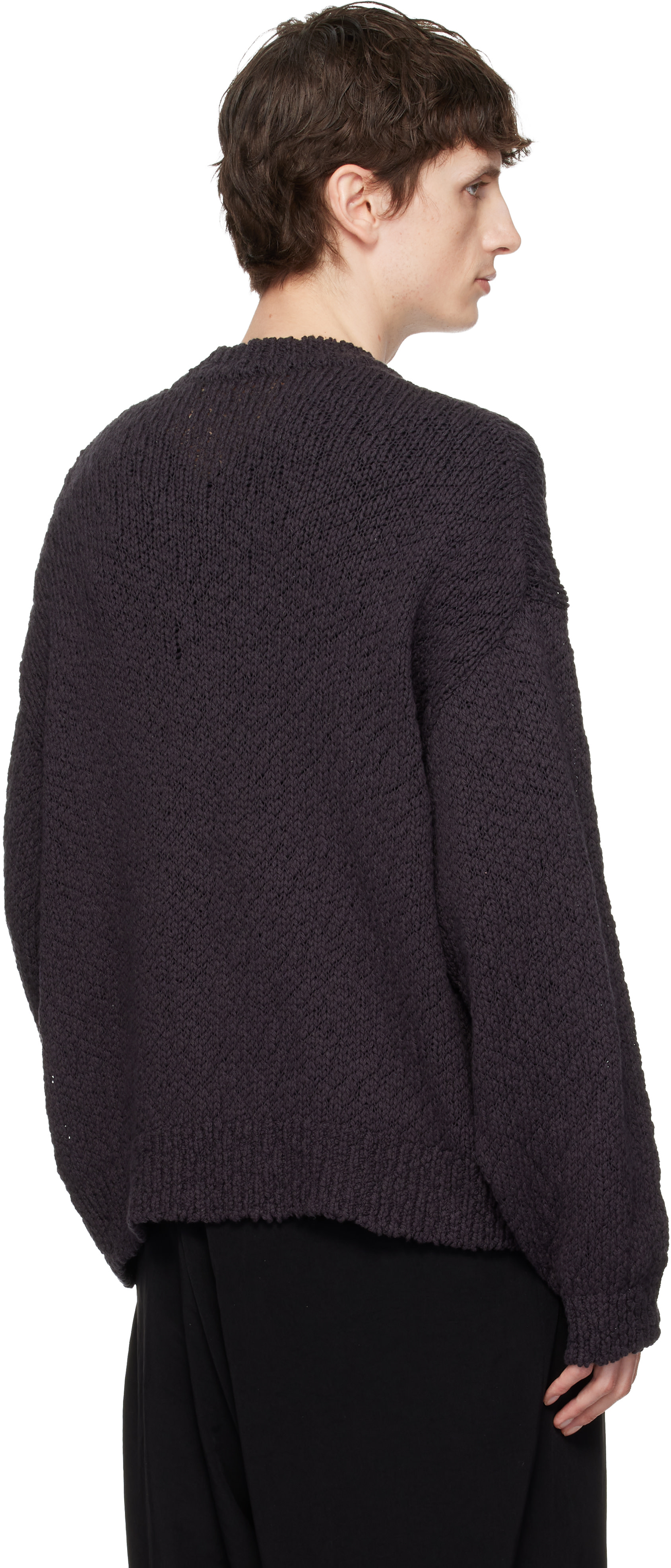 HOMME PLISSÉ ISSEY MIYAKE: Brown Risotto Knit Sweater | SSENSE