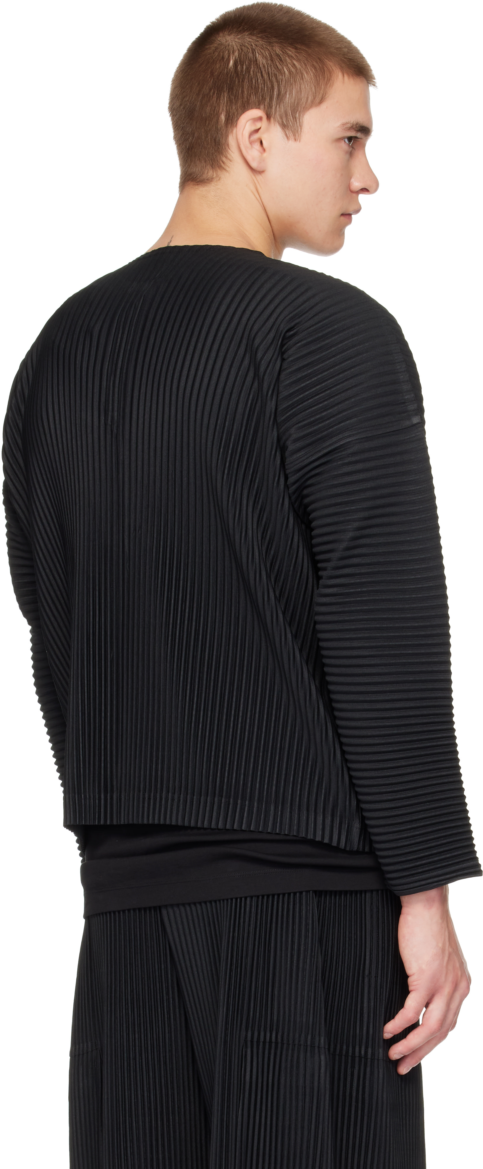 HOMME PLISSÉ ISSEY MIYAKE: Black Monthly Colors September Shirt