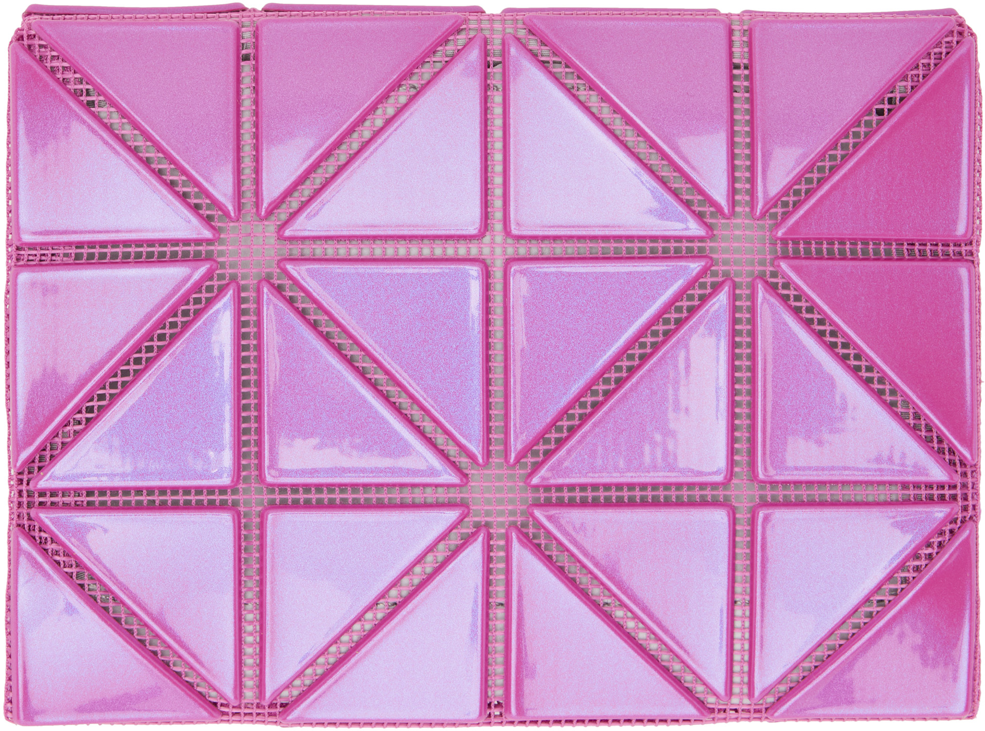 BAO BAO ISSEY MIYAKE カードウォレット BAO BAO ISSEY MIYAKE: Pink Card Wallet | SSENSE United Kingdom
