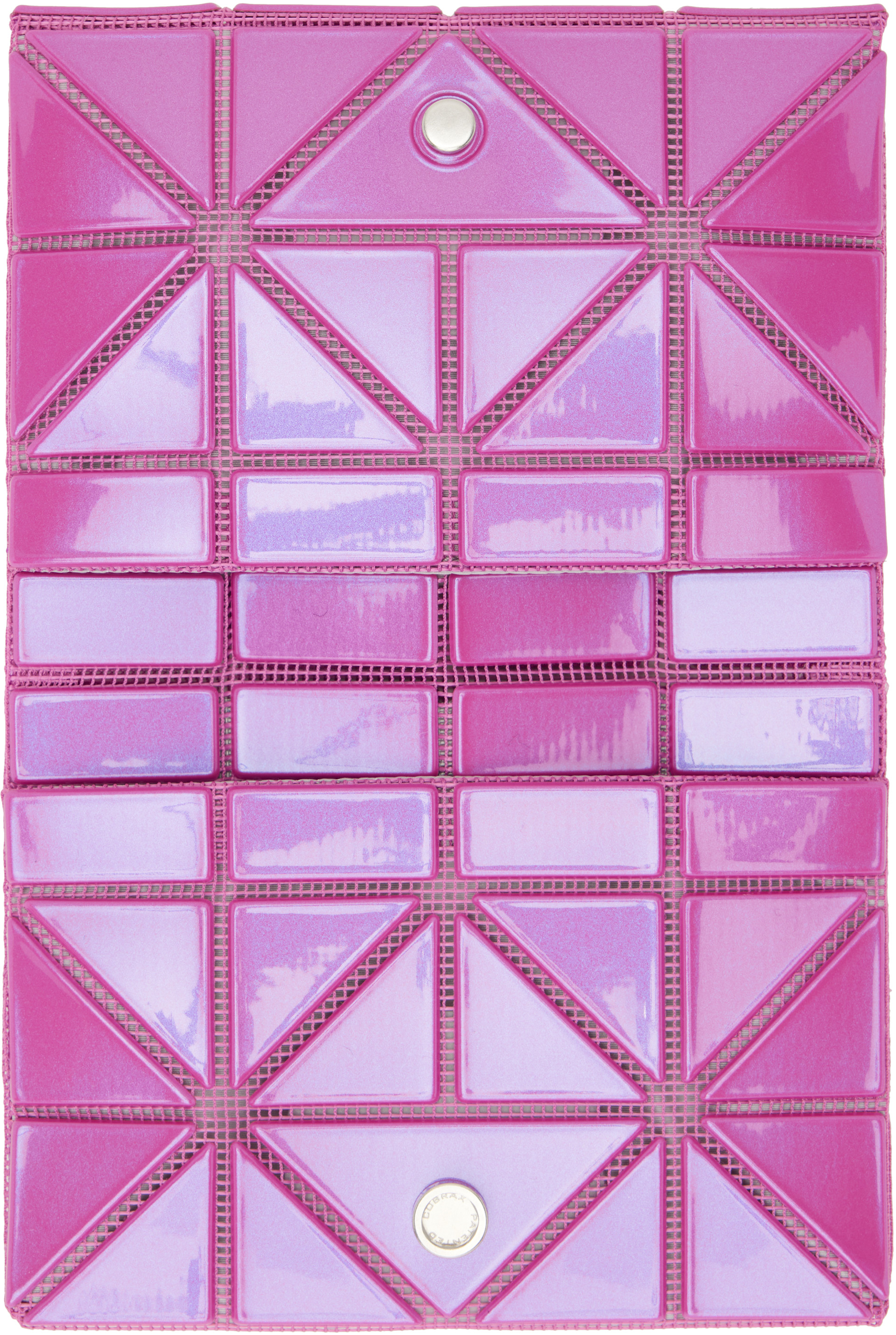BAO BAO ISSEY MIYAKE: Pink Card Wallet | SSENSE