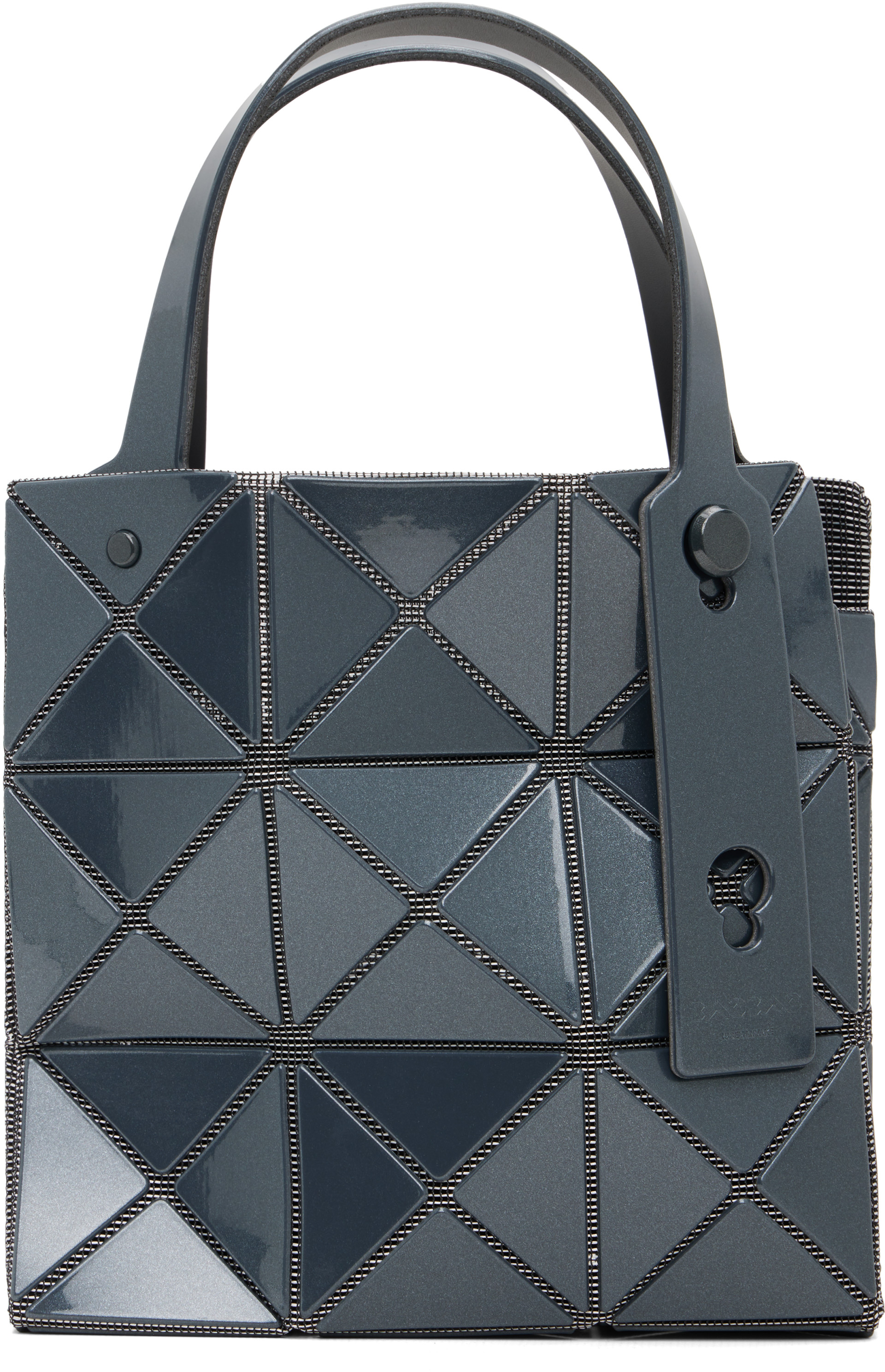 新品未使用BAOBAO ISSEY MIYAKE CARAT GRAY no12 BAO BAO ISSEY MIYAKE: Gray Small Carat Bag | SSENSE