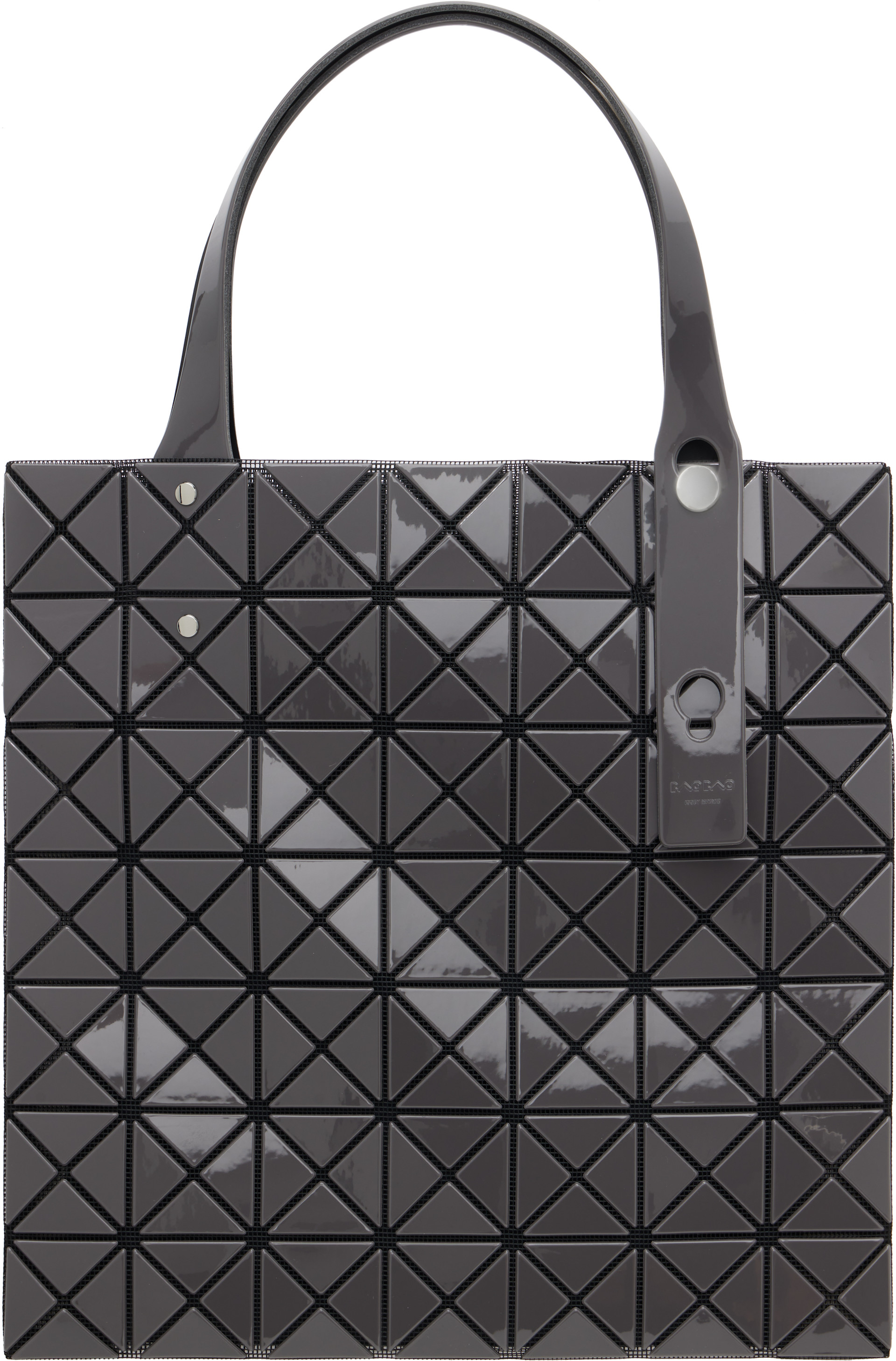 BAO BAO ISSEY MIYAKE: Gray Prism Gloss Tote | SSENSE
