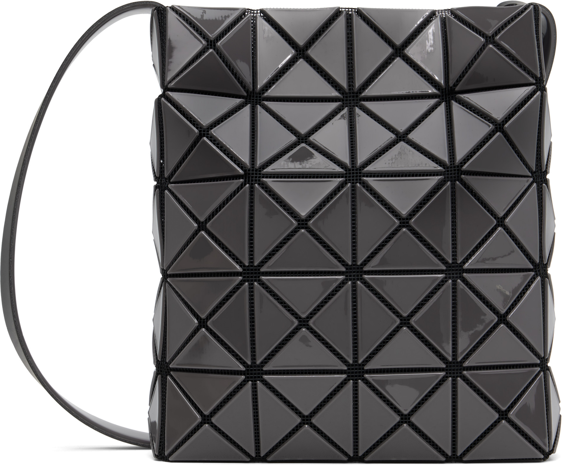 BAO BAO ISSEY MIYAKE: Gray Prism Gloss Bag | SSENSE