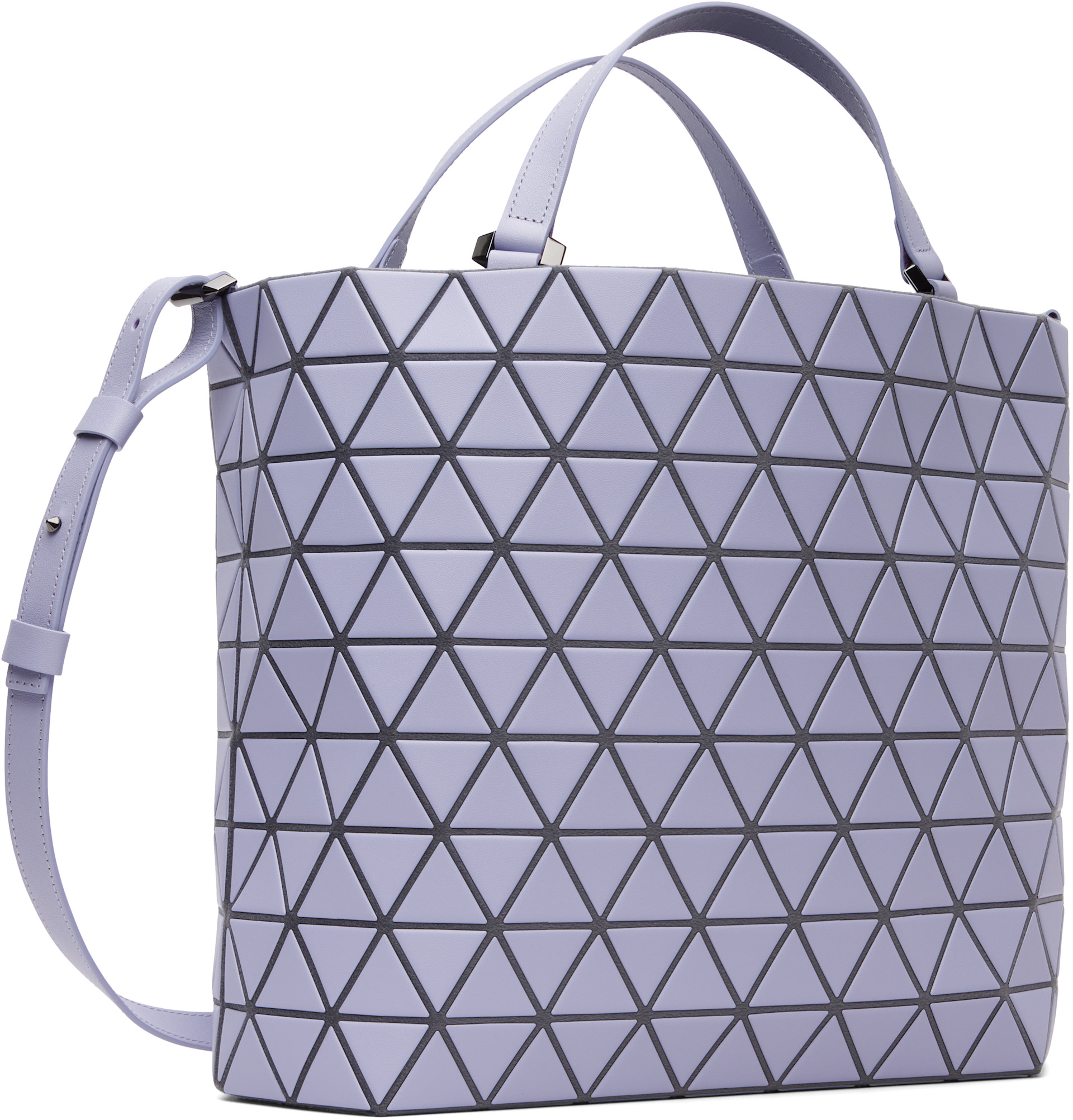 BAO BAO ISSEY MIYAKE: Purple Crystal Matte Bag | SSENSE Denmark