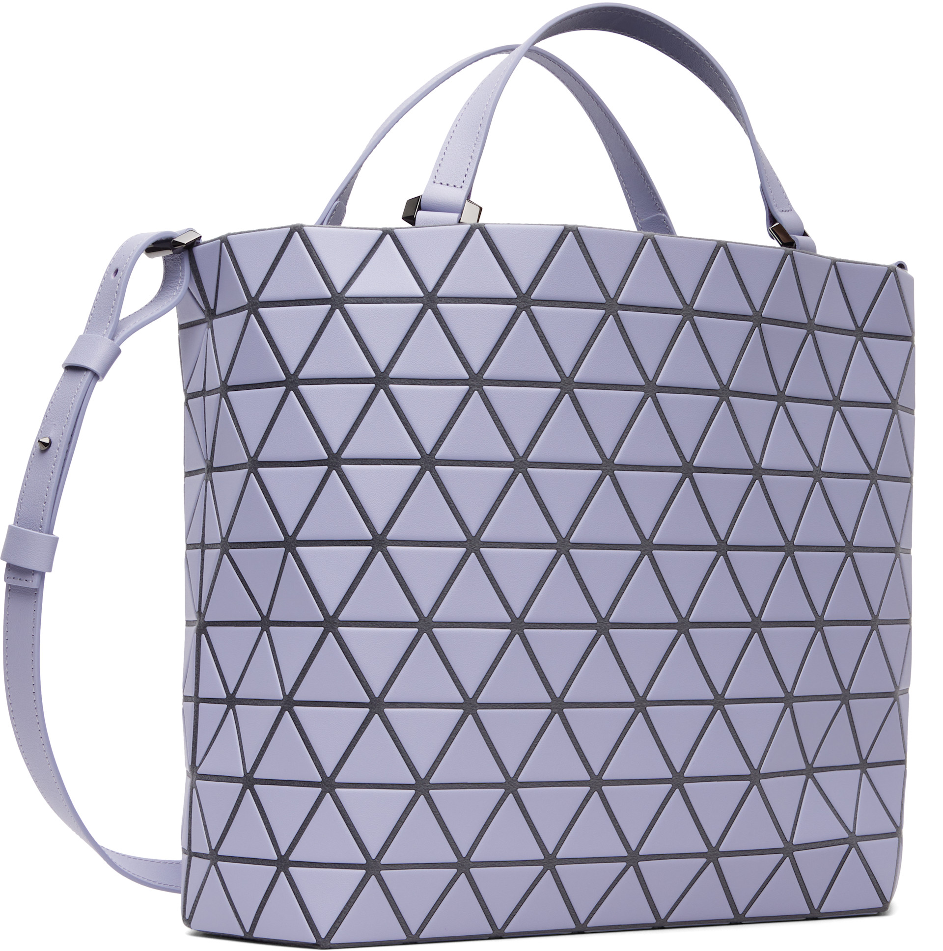 BAO BAO ISSEY MIYAKE: Purple Crystal Matte Bag | SSENSE Denmark