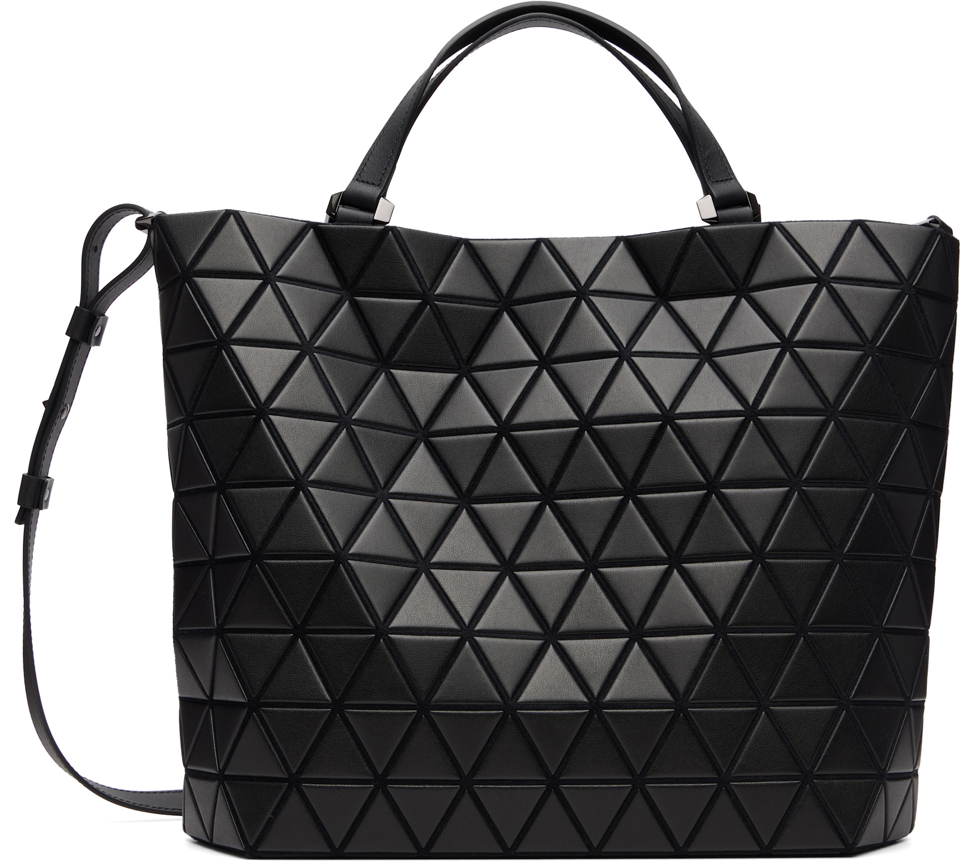 BAO BAO ISSEY MIYAKE: Black Crystal Matte Bag | SSENSE