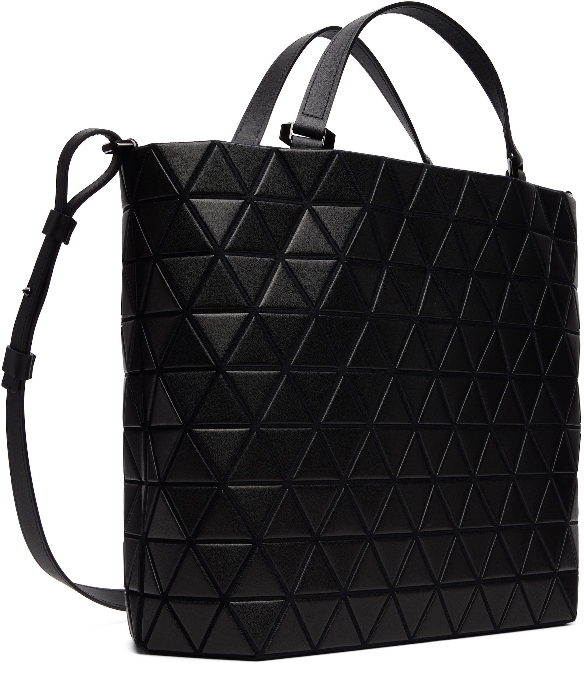 m*o様 BAOBAO ISSEY MIYAKE PLANET BAG Blac BAO BAO ISSEY MIYAKE: Black Crystal Matte Bag | SSENSE