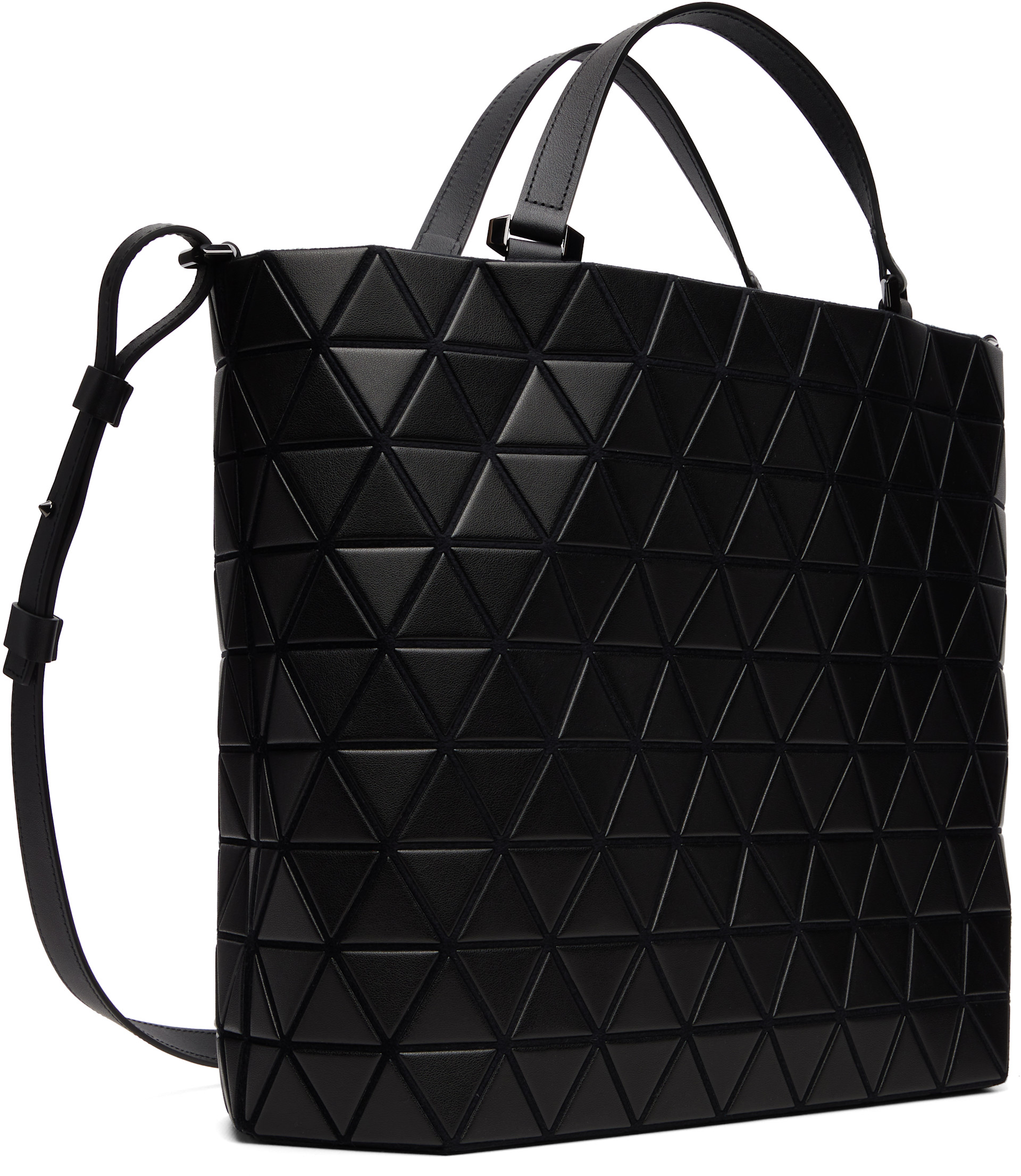 BAO BAO ISSEY MIYAKE: Black Crystal Matte Bag | SSENSE