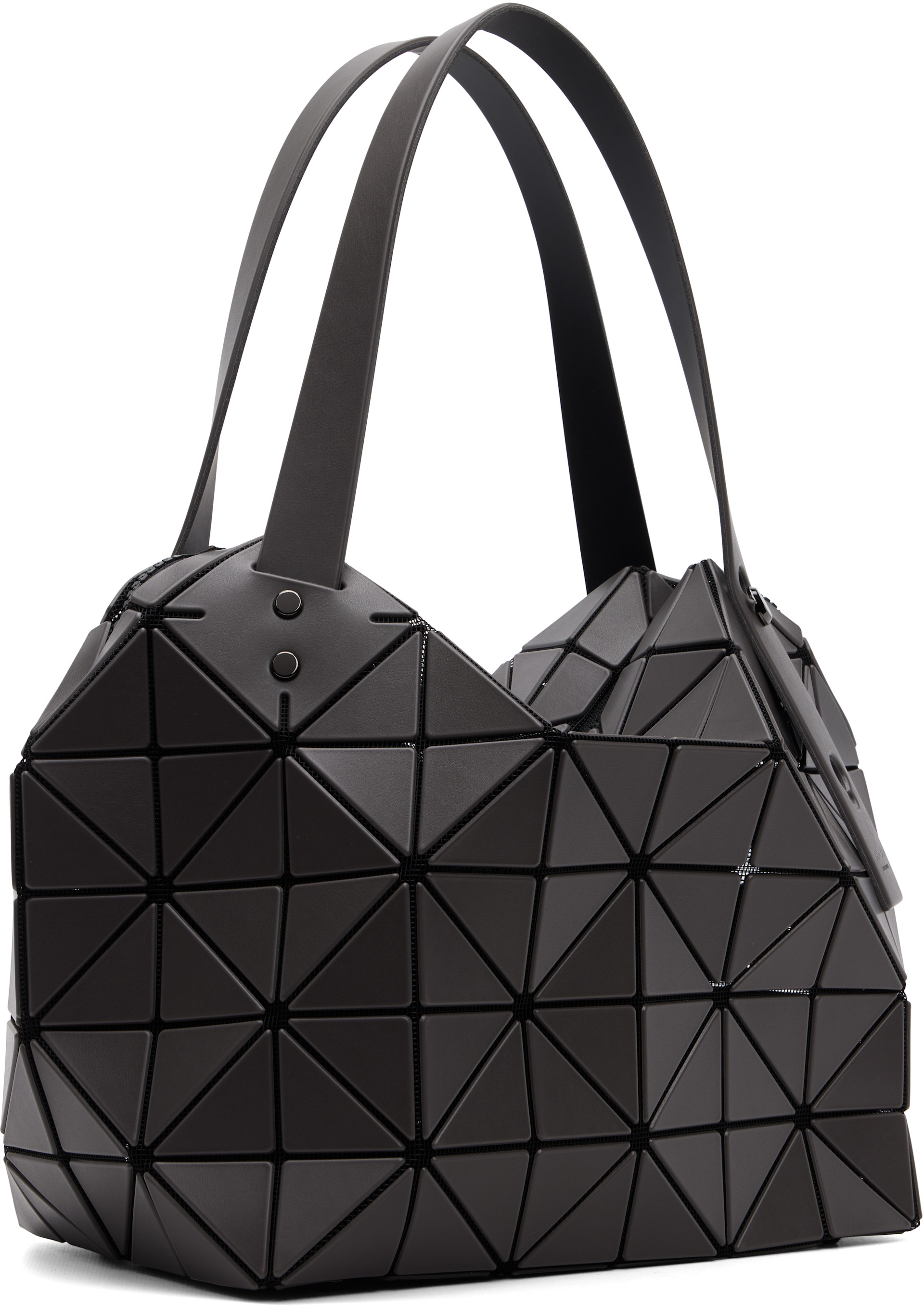 BAO BAO ISSEY MIYAKE: Gray Boston Tote | SSENSE