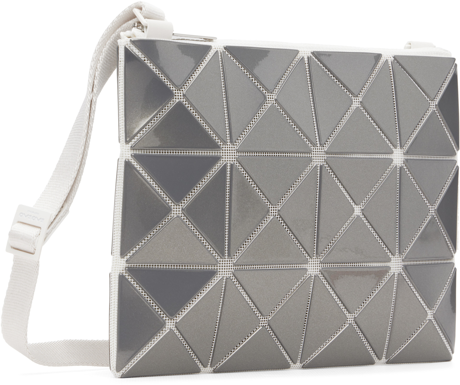 BAO BAO ISSEY MIYAKE: Gray Lucent Metallic Bag | SSENSE
