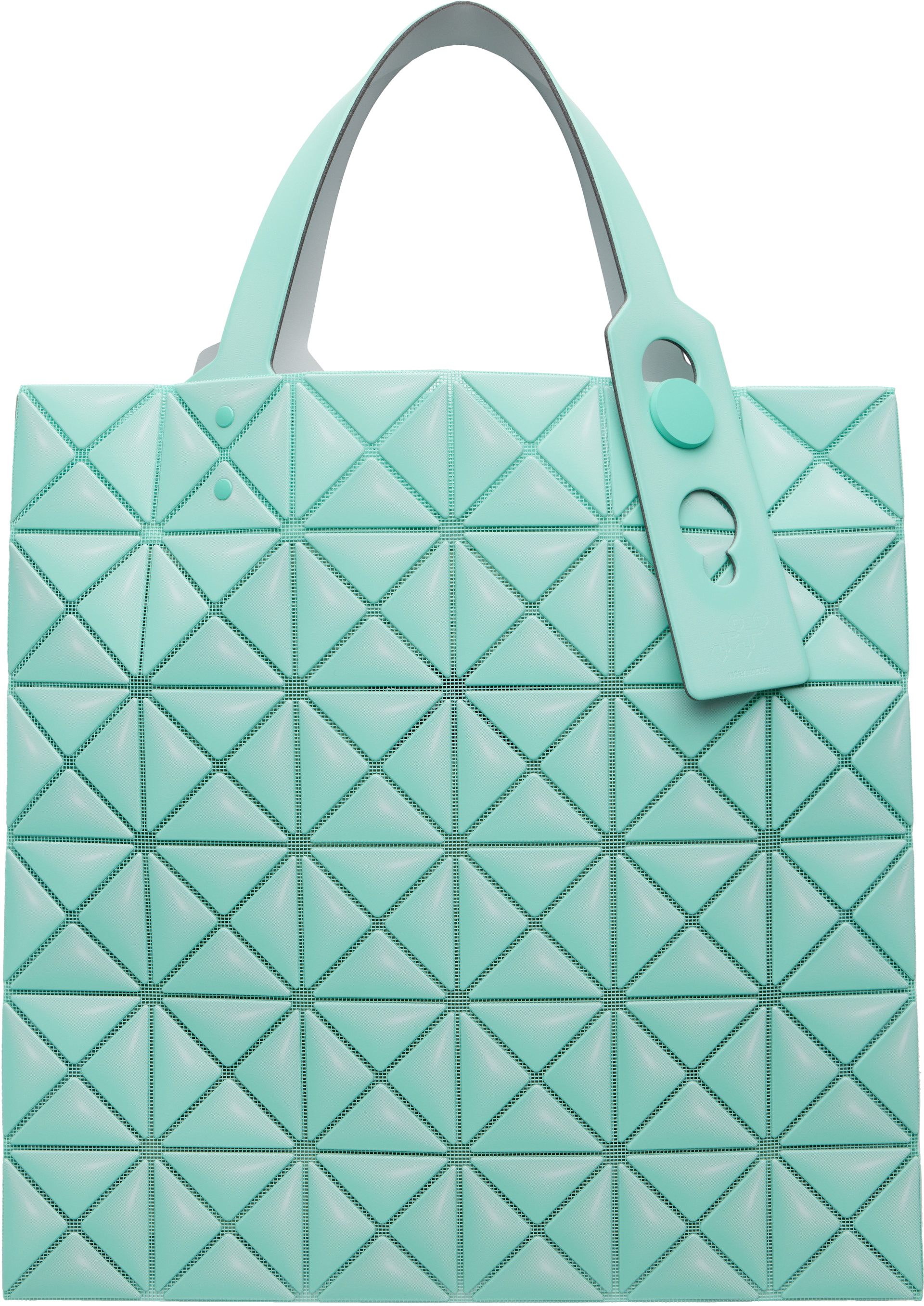 BAO BAO ISSEY MIYAKE: Green Miniature Tote | SSENSE
