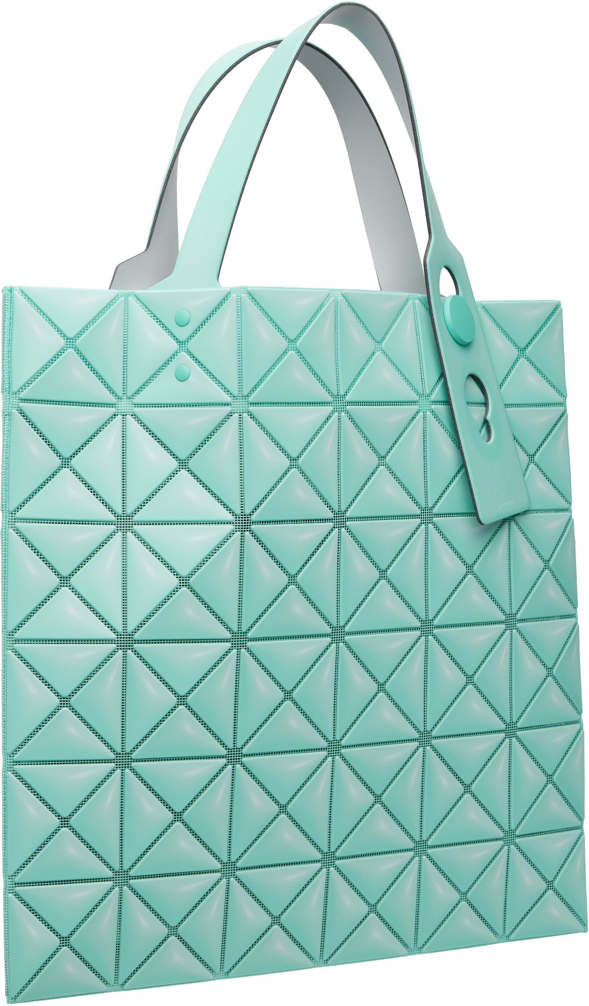 BAO BAO ISSEY MIYAKE: Green Miniature Tote | SSENSE