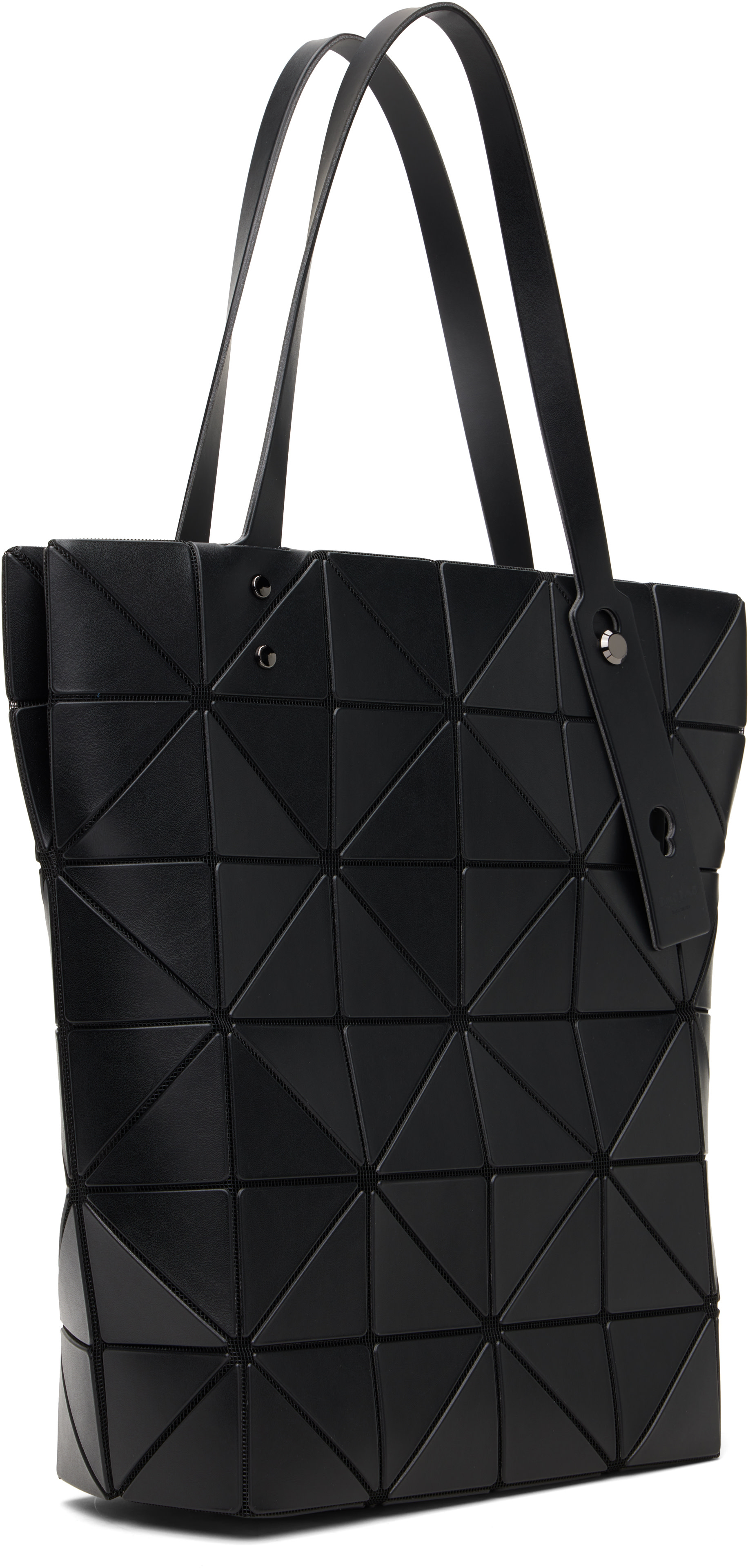 BAO BAO ISSEY MIYAKE: Black Blocky Tote | SSENSE