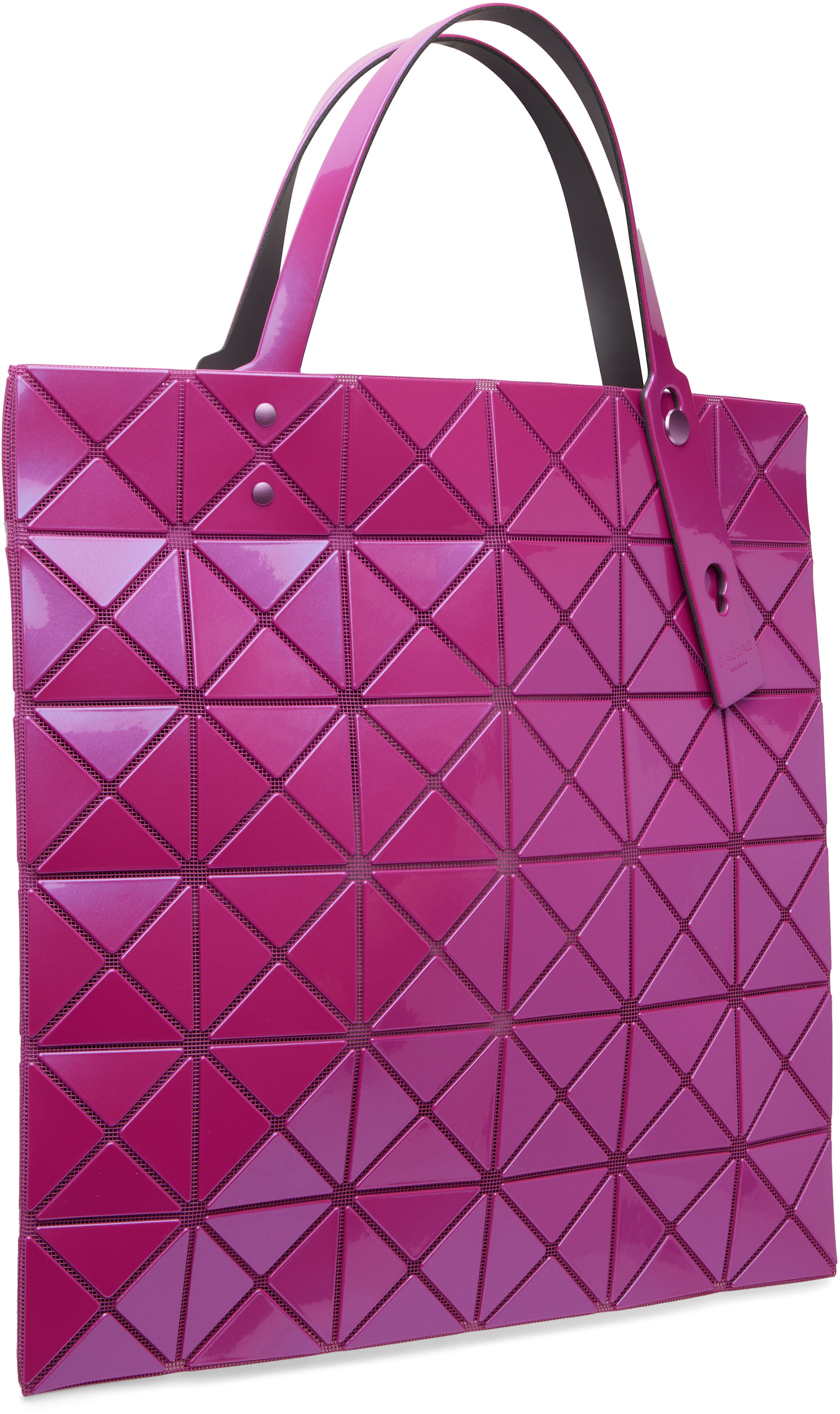 BAO BAO ISSEY MIYAKE ピンク BAO BAO ISSEY MIYAKE: Pink Lucent One-Tone Tote | SSENSE
