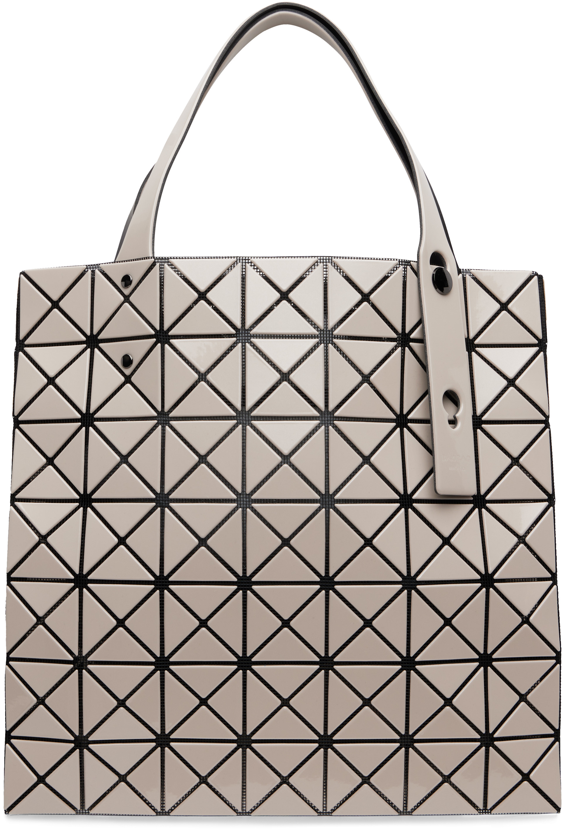 BAO BAO ISSEY MIYAKE: Beige Prism Tote | SSENSE
