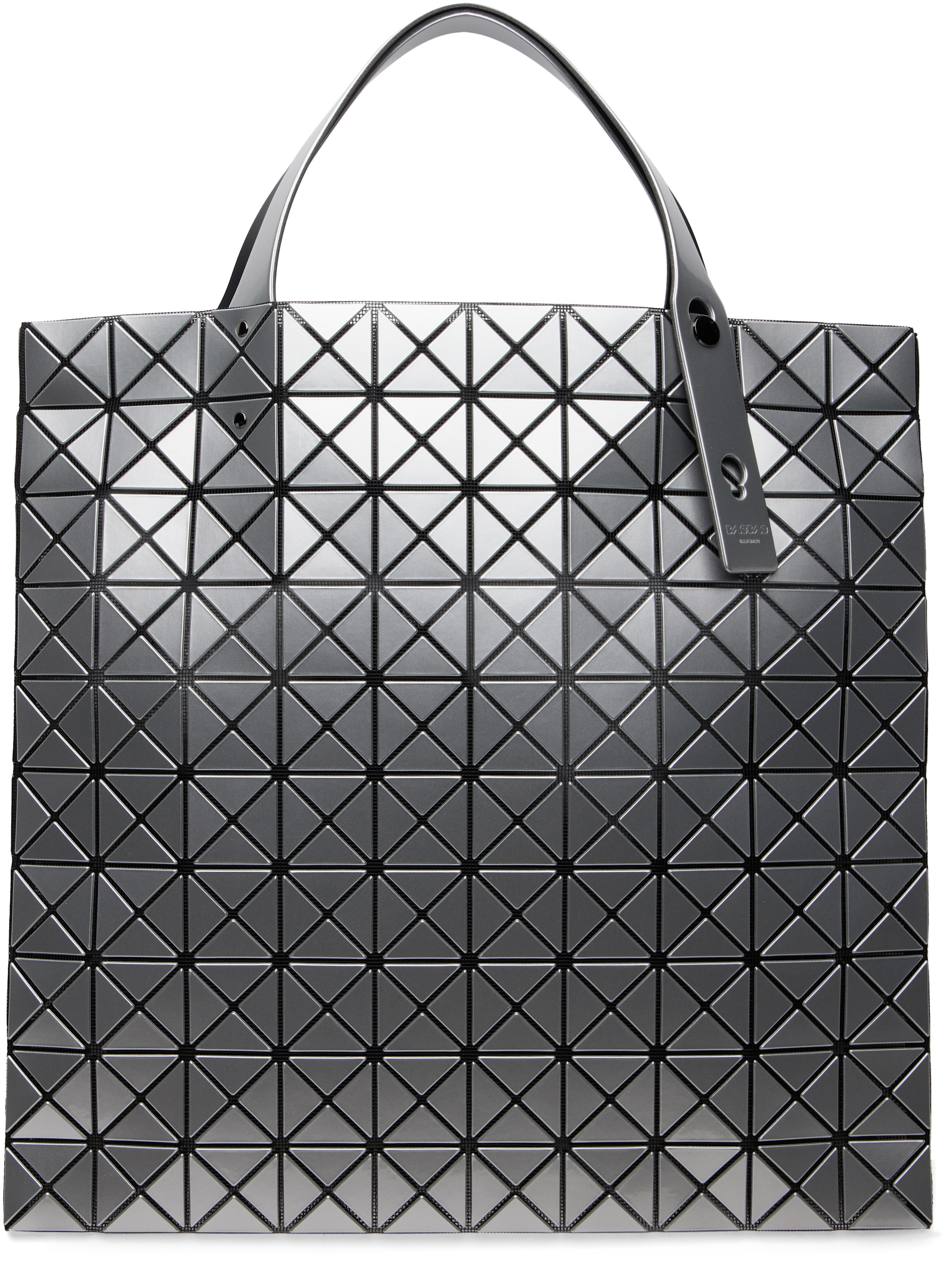 BAO BAO ISSEY MIYAKE: Silver Prism Tote | SSENSE