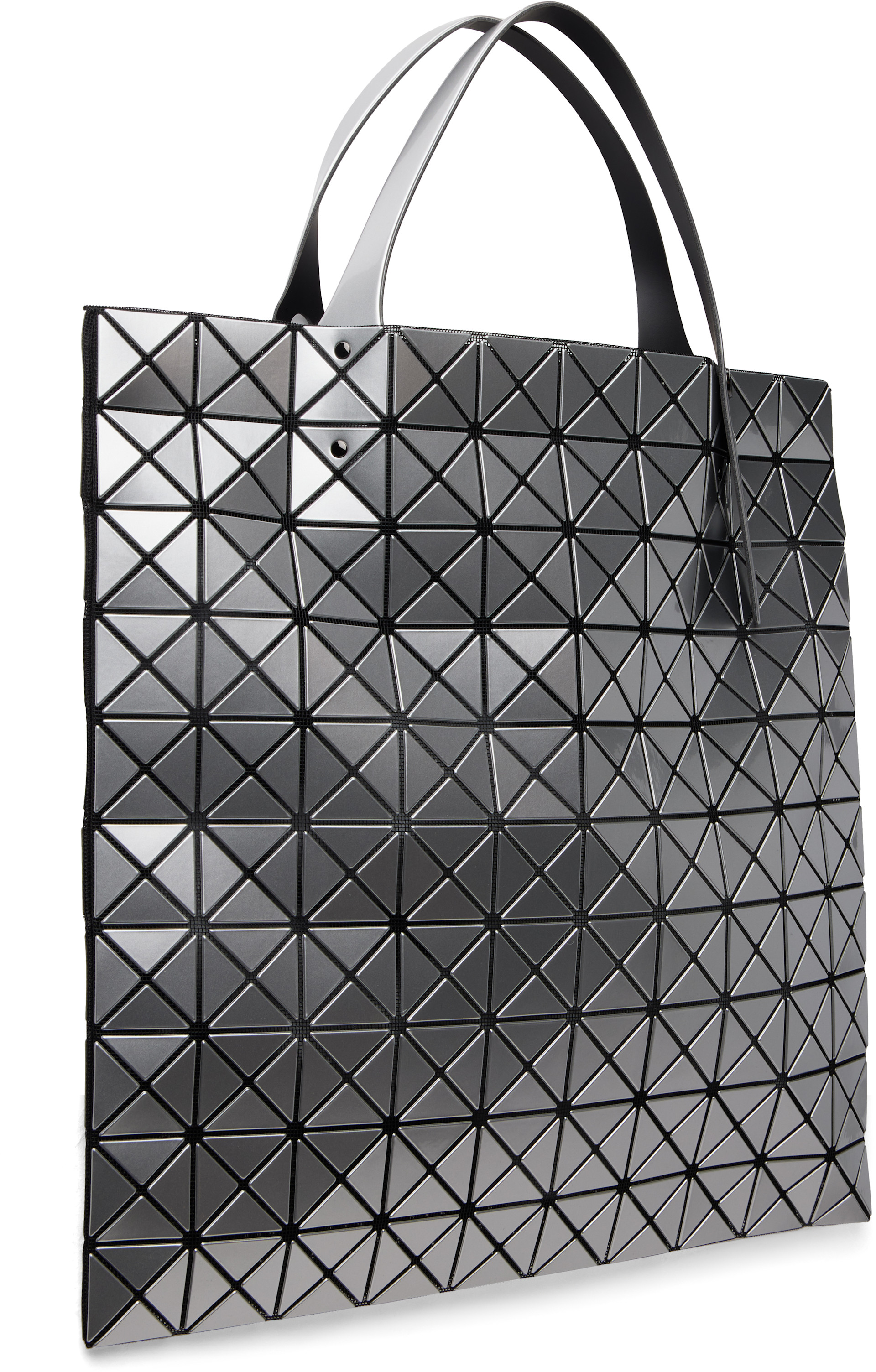 BAO BAO ISSEY MIYAKE トートバッグ シルバー BAO BAO ISSEY MIYAKE: Silver Prism Tote | SSENSE