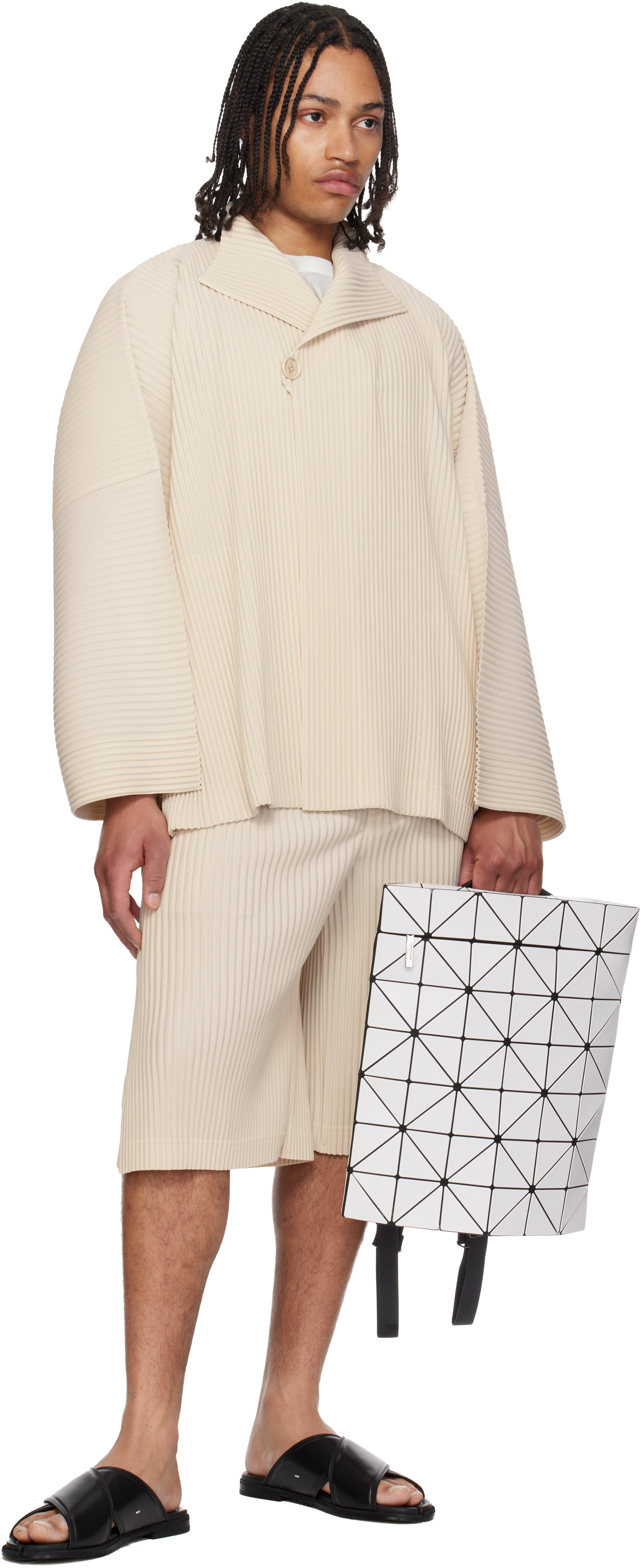 Bao Bao Issey Miyake - 오프 화이트 블로키 백팩