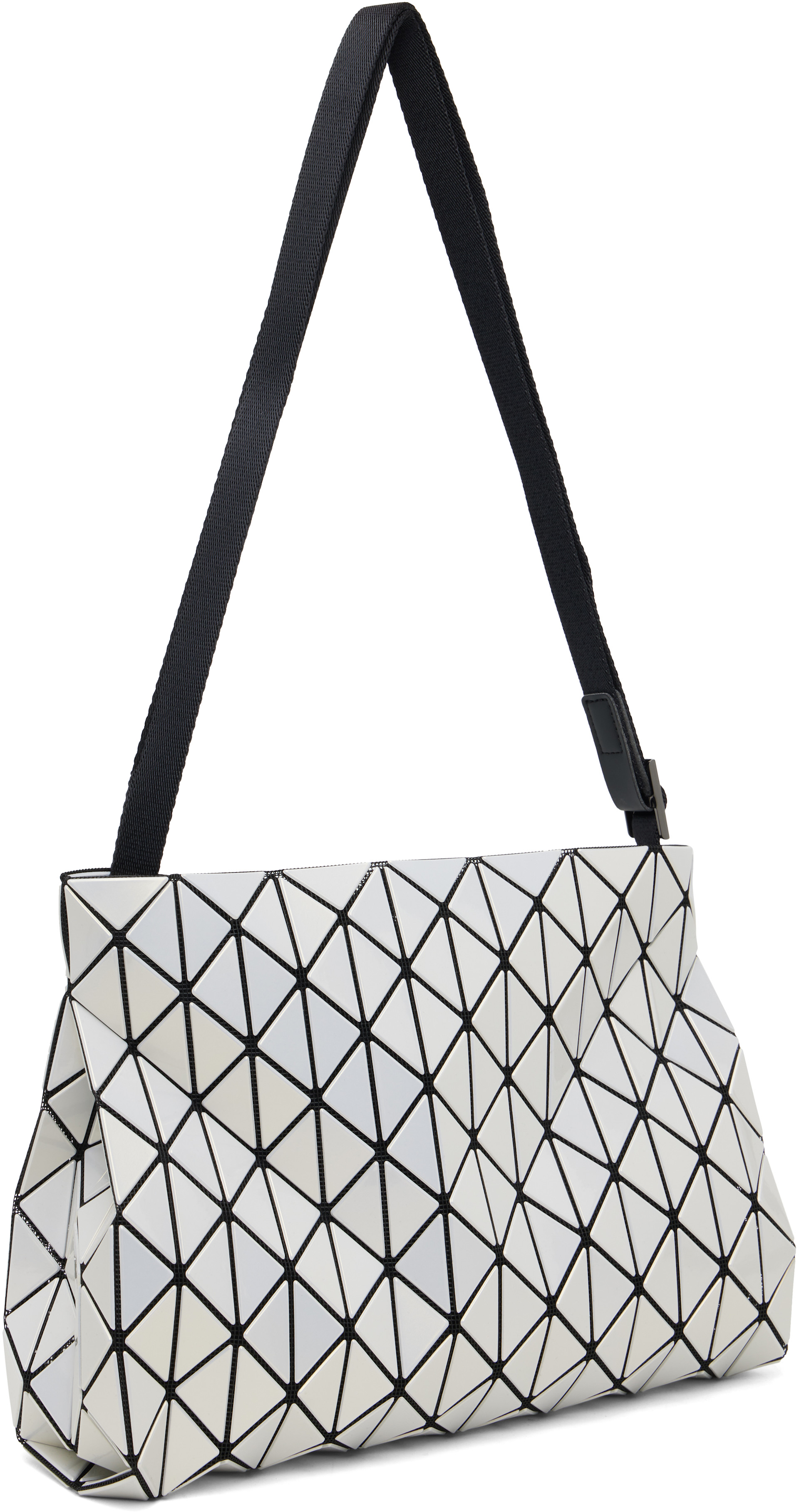 BAO BAO ISSEY MIYAKE: White Row Metallic Bag | SSENSE Netherlands
