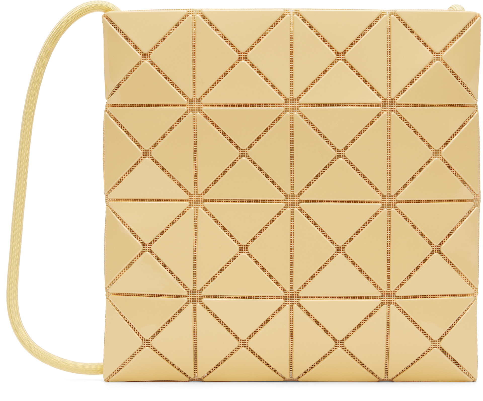 BAO BAO ISSEY MIYAKE: Yellow Lucent One-Tone Bag | SSENSE