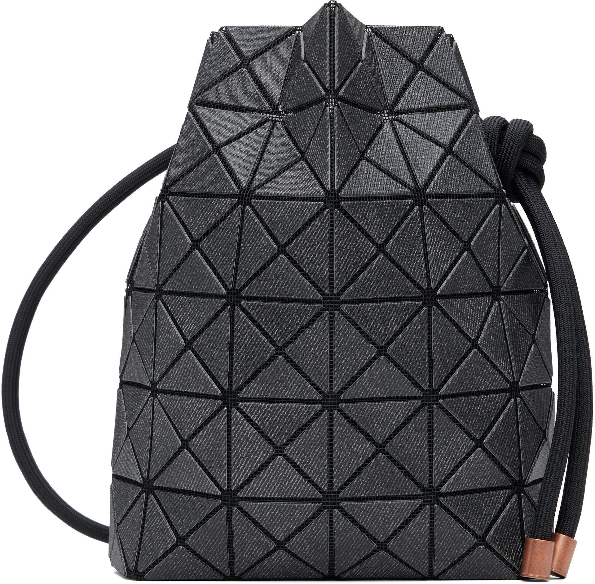 BAO BAO ISSEY MIYAKE: Black Wring Denim Bag | SSENSE