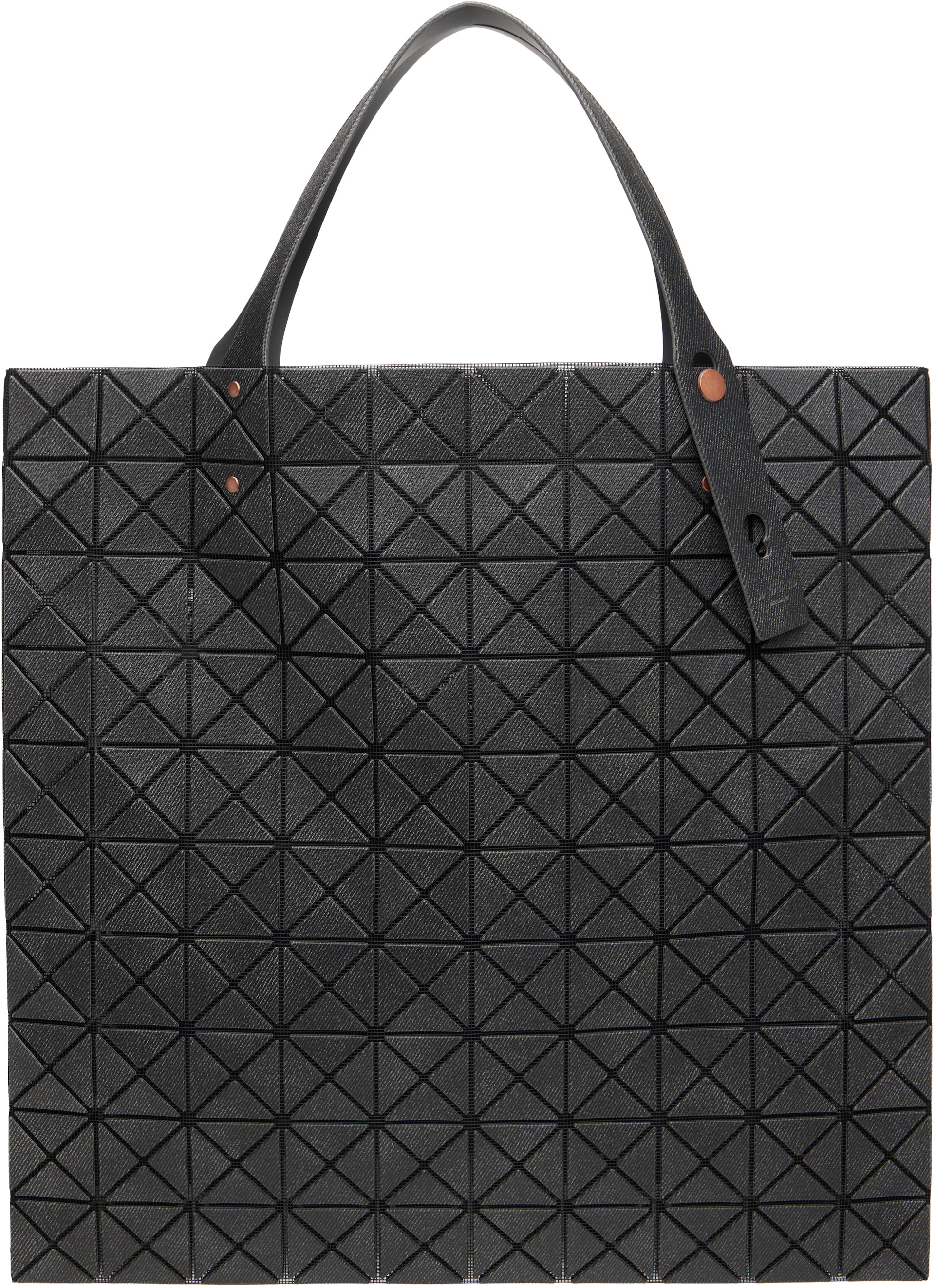 BAO BAO ISSEY MIYAKE: Black Prism Denim Tote | SSENSE