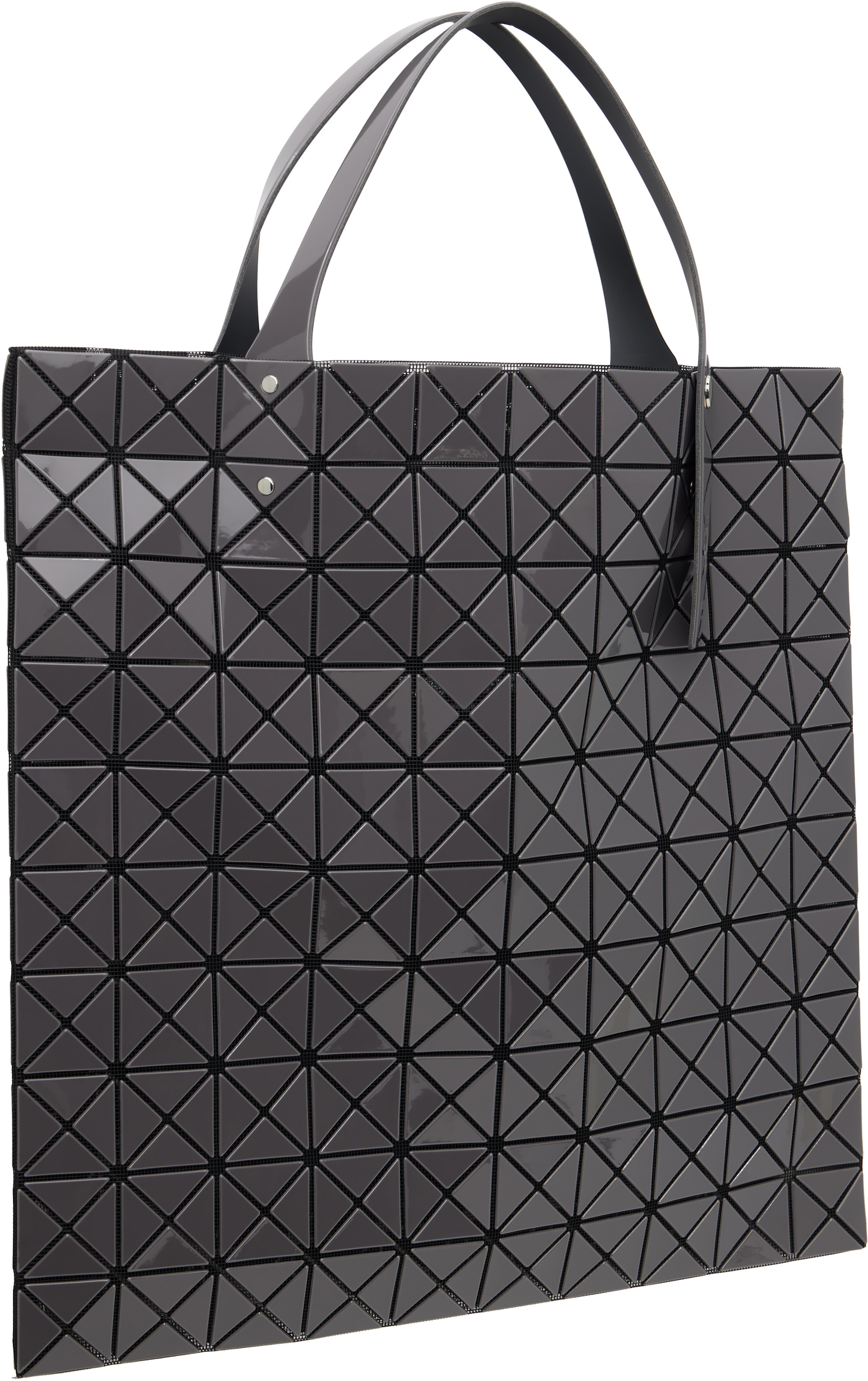 BAO BAO ISSEY MIYAKE: Gray Prism Gloss Tote | SSENSE