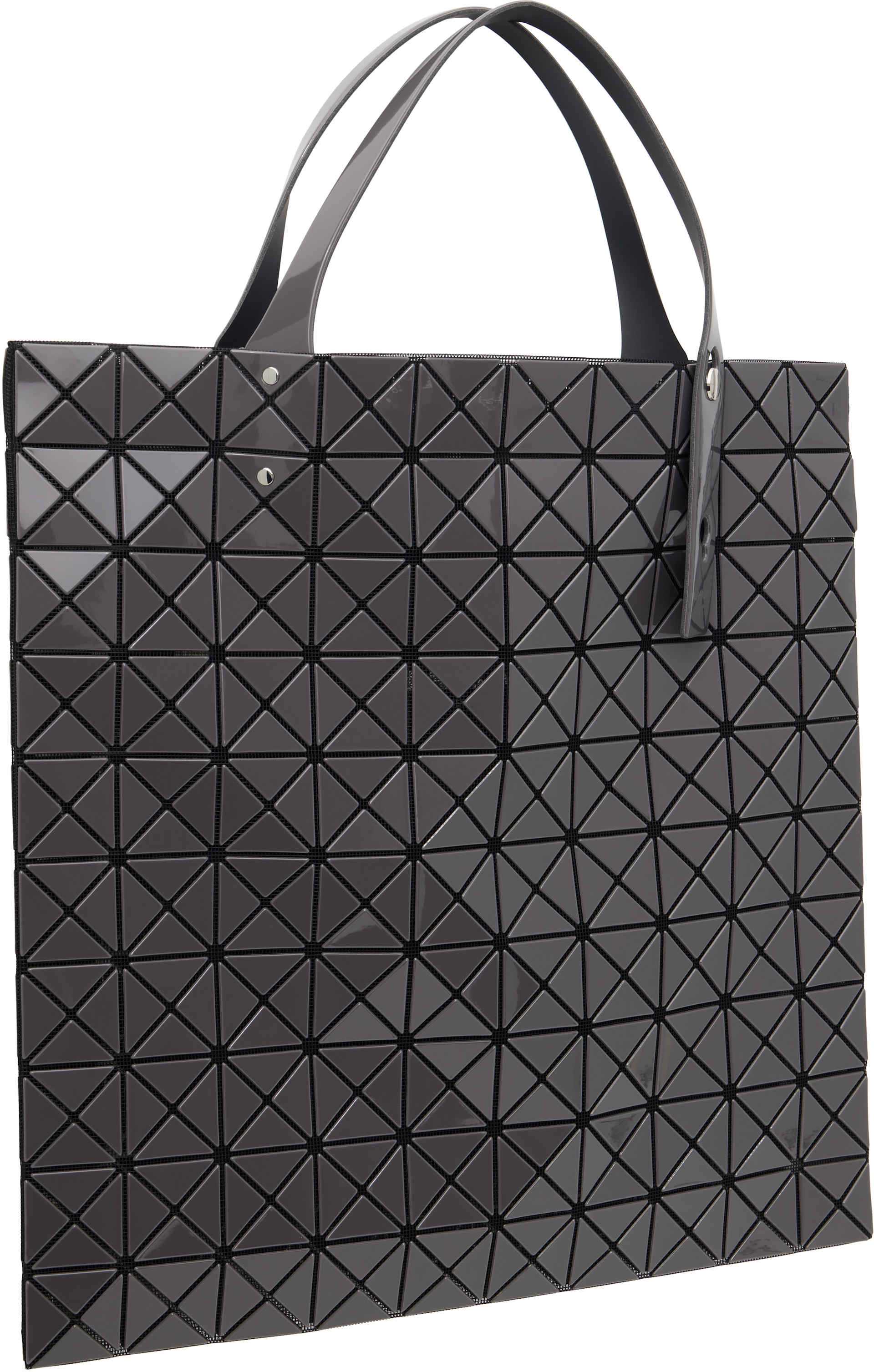 BAO BAO ISSEY MIYAKE: Gray Prism Gloss Tote | SSENSE