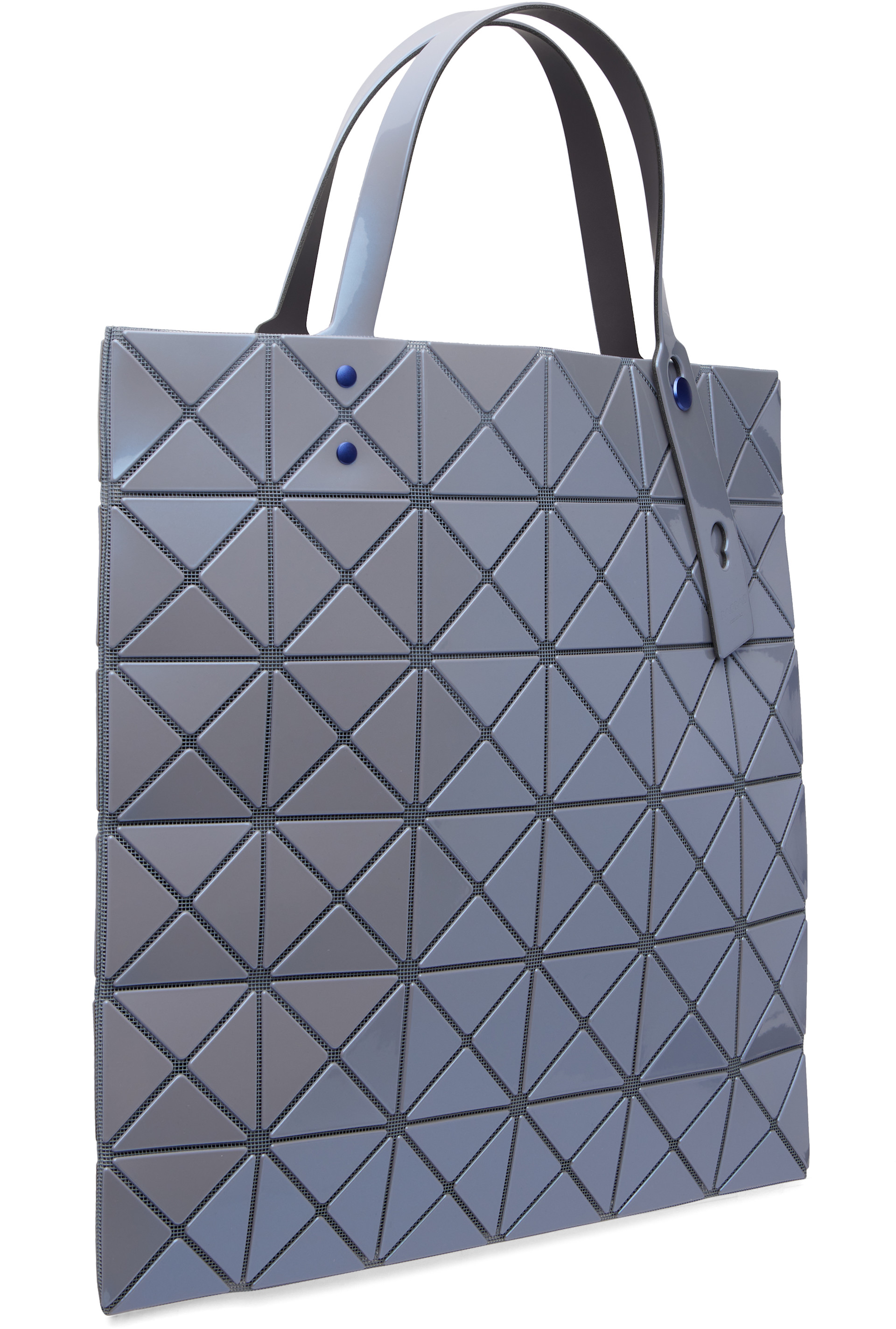 新品　BAOBAO　LUCENT ONE-TONE　BLUE GRAY 7月 BAO BAO ISSEY MIYAKE: Blue Lucent One-Tone Tote | SSENSE