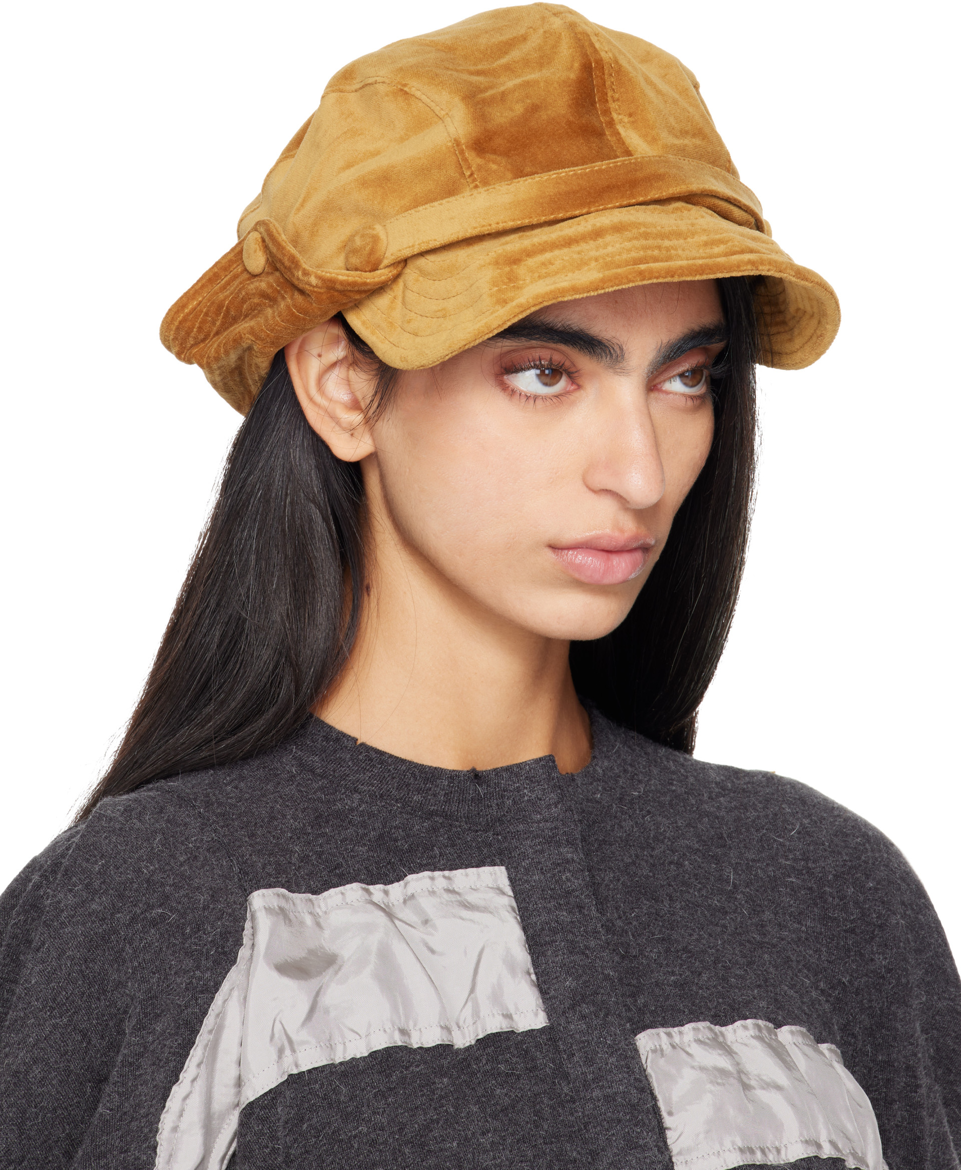 OPEN YY: Beige Wire Bucket Beret Cap | SSENSE