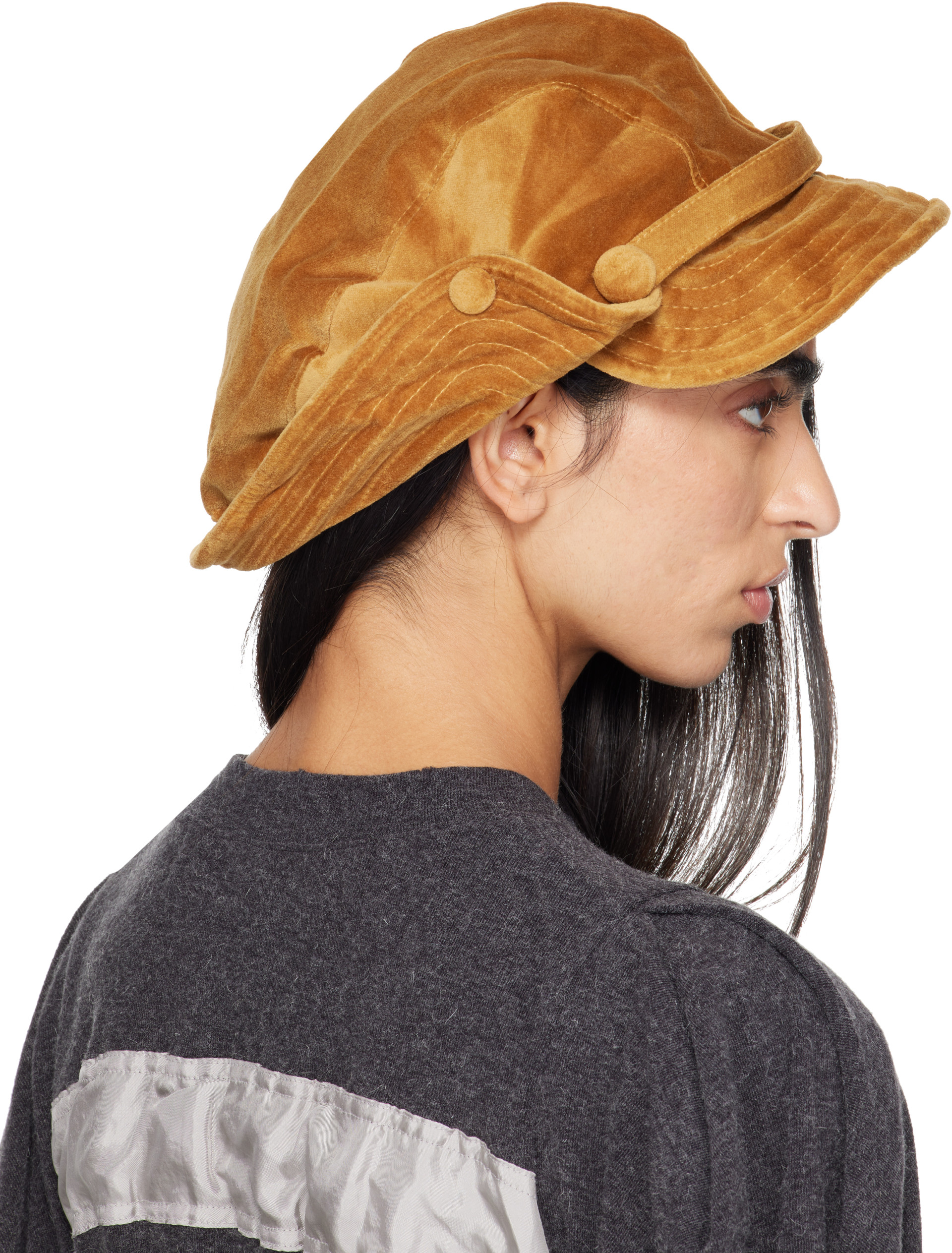 OPEN YY: Beige Wire Bucket Beret Cap | SSENSE