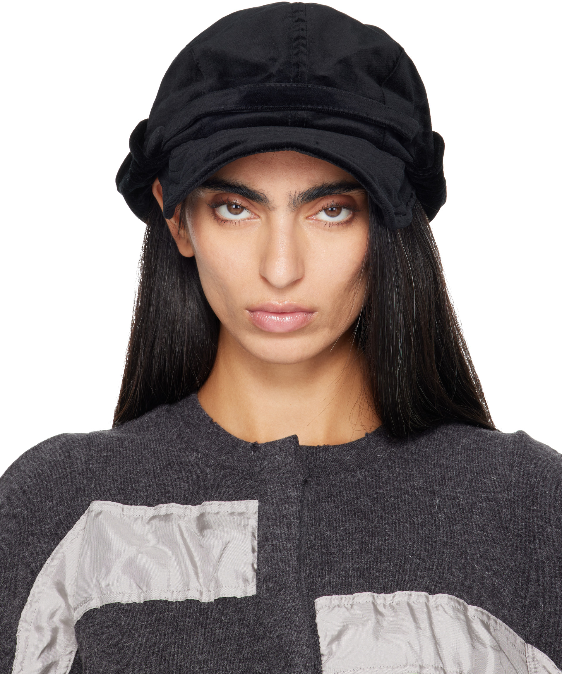OPEN YY: Black Wire Bucket Beret Cap | SSENSE
