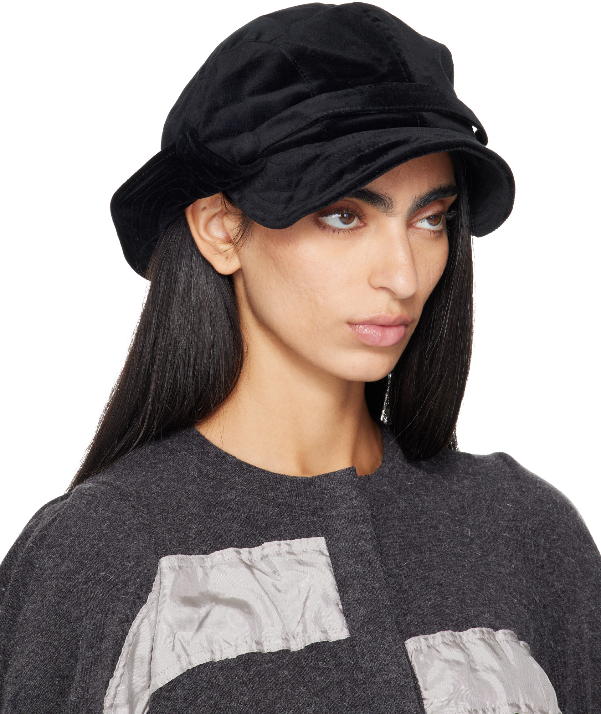 OPEN YY: Black Wire Bucket Beret Cap | SSENSE