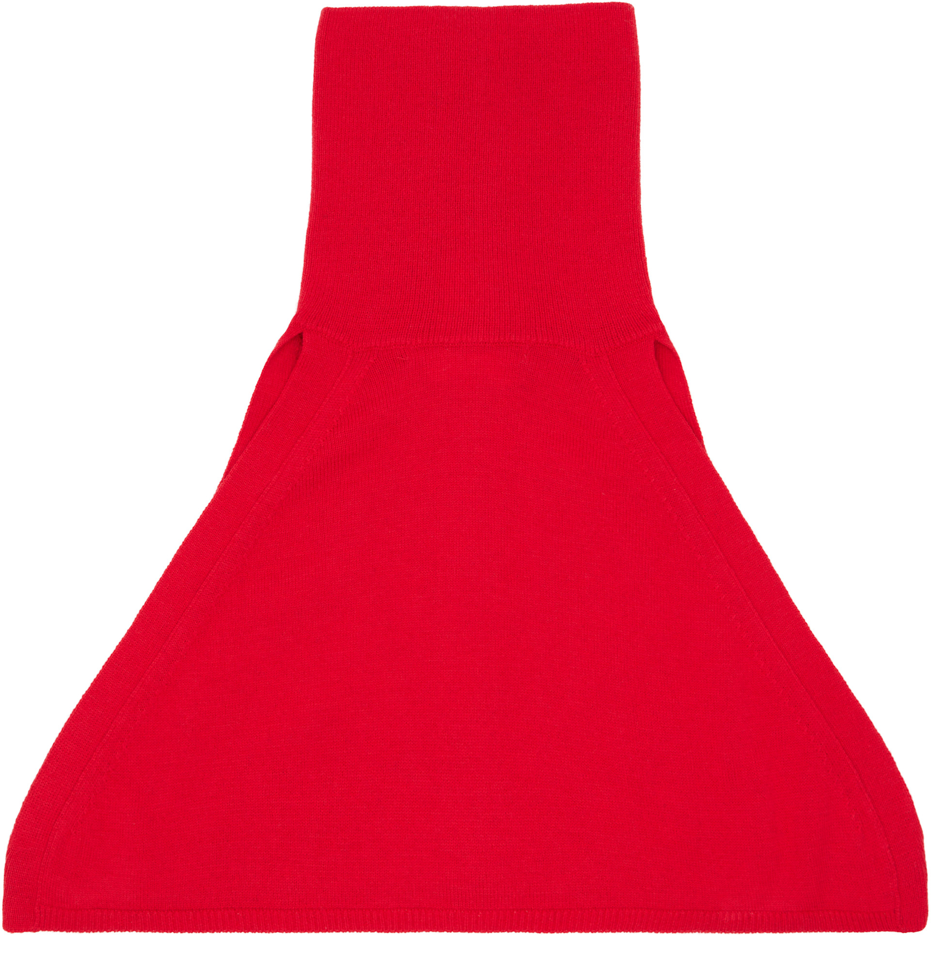 OPEN YY - Red Button Up Neck Layer Collar