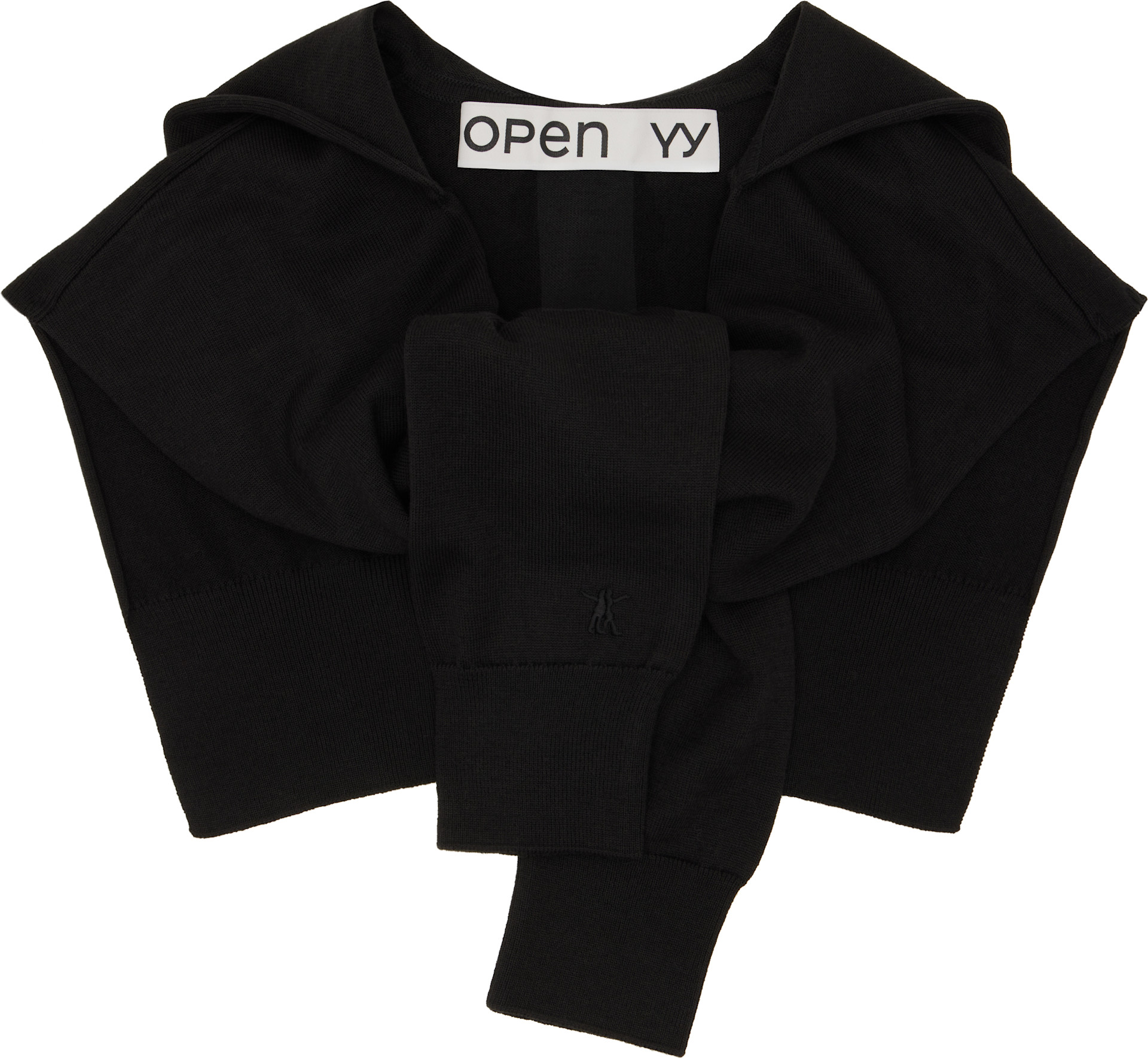 OPEN YY: ブラック Hoodie Sleeve レイヤー フード | SSENSE 日本
