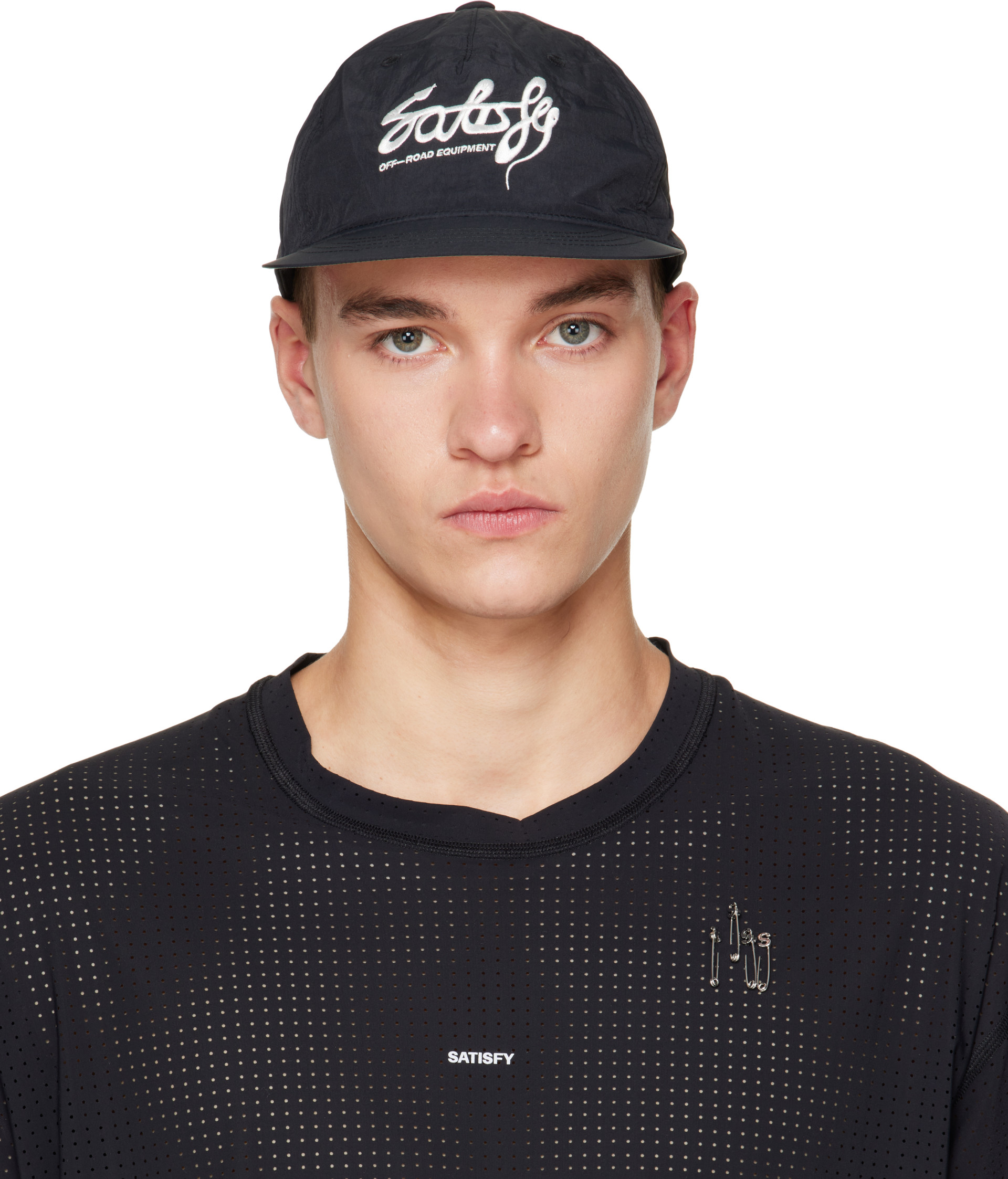 Satisfy - Black FliteSilk 5 Panel Pinch Cap
