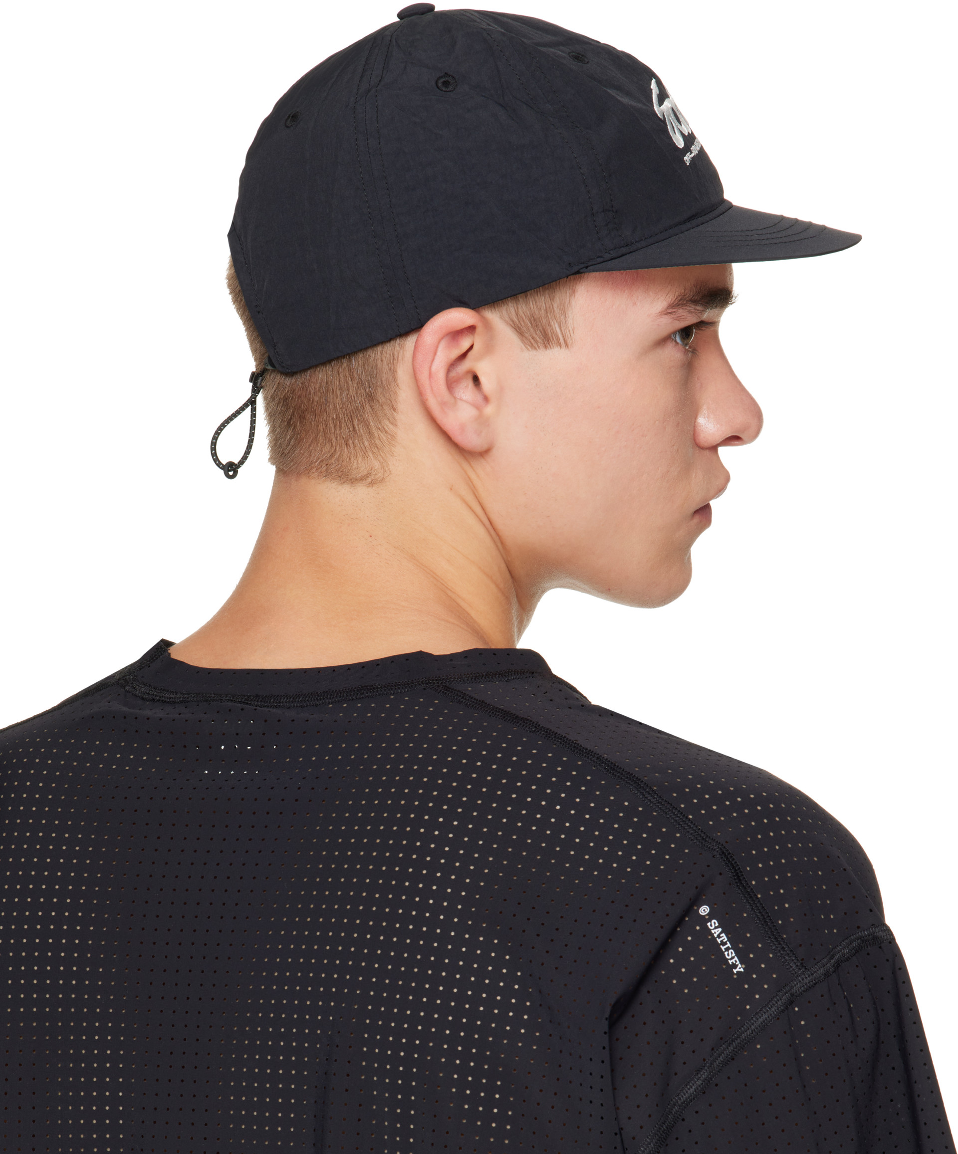 Satisfy - Black FliteSilk 5 Panel Pinch Cap