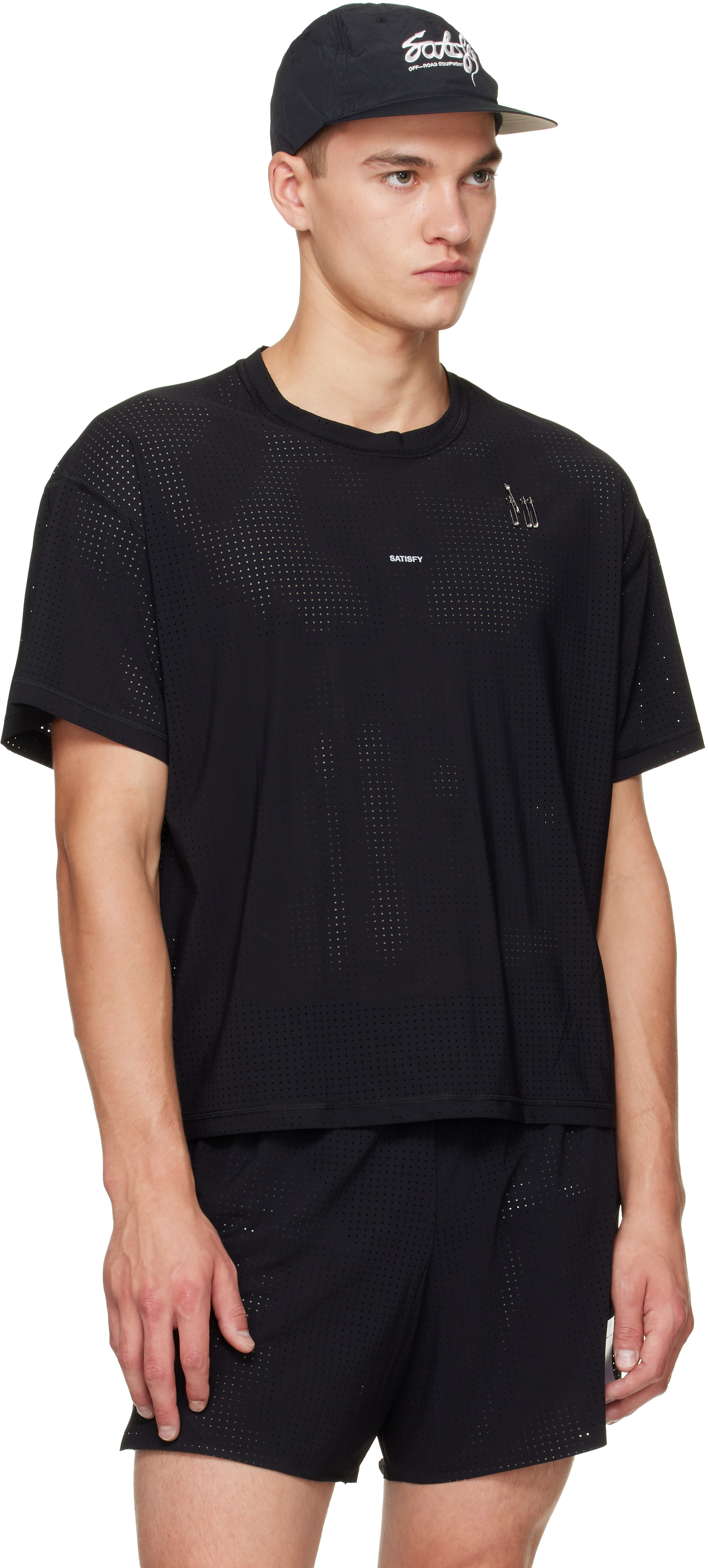 Satisfy - Black FliteSilk 5 Panel Pinch Cap
