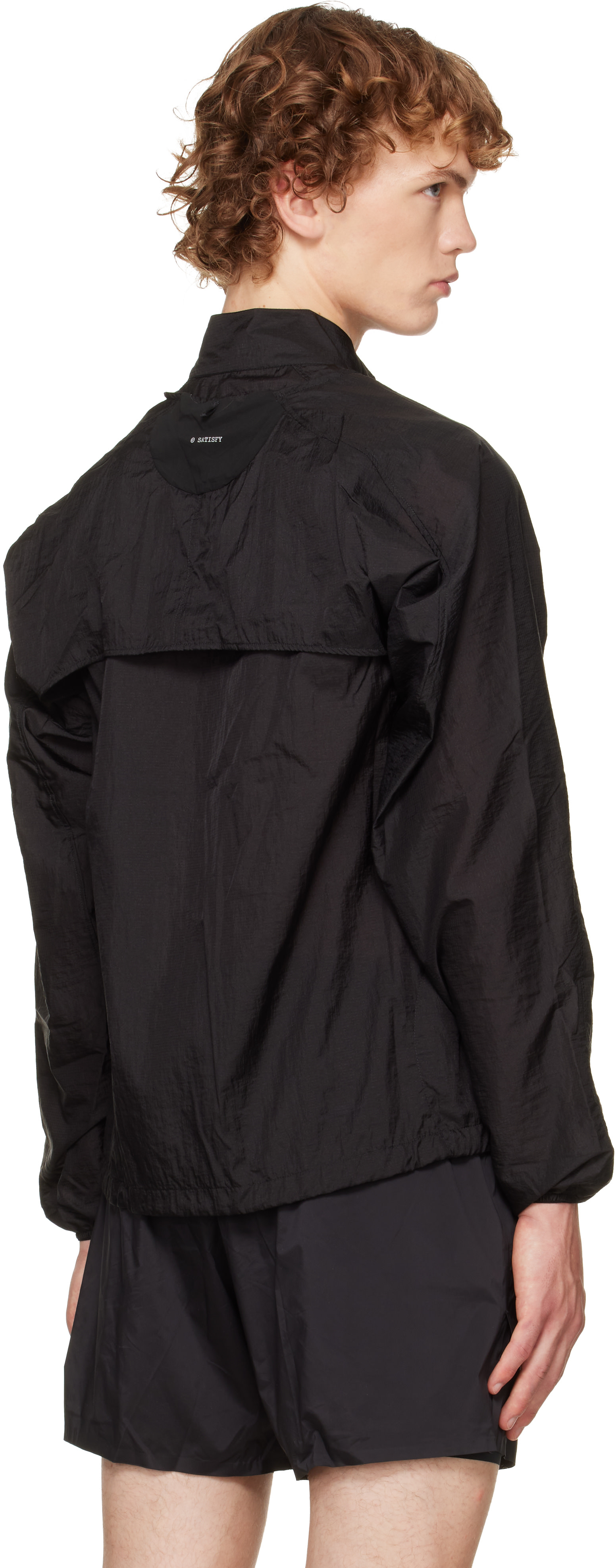 Satisfy - Black Rippy Modular Windbreaker Jacket