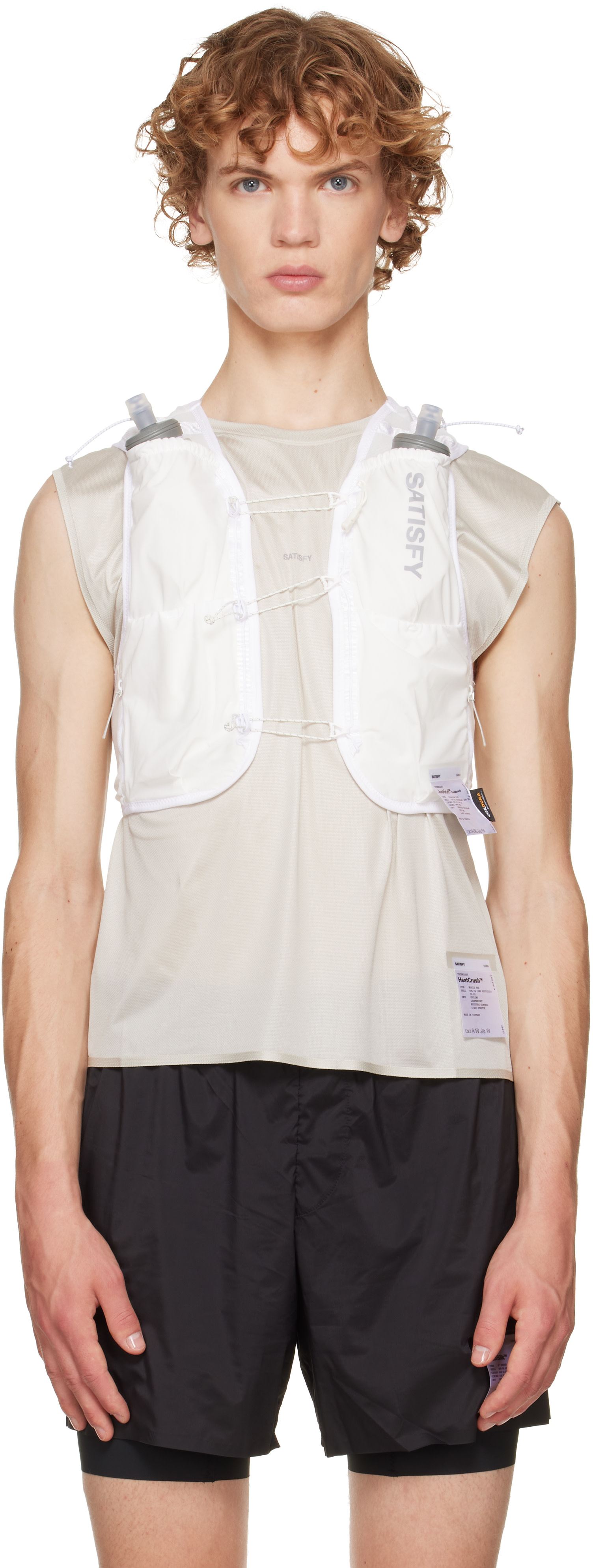 Satisfy: オフホワイト 'Justice Cordura' 5L ハイドレーション ベスト
