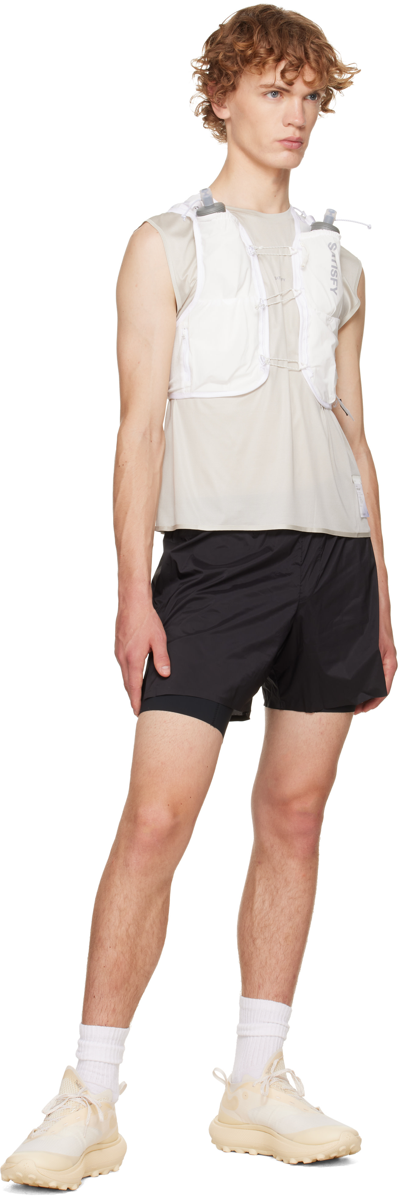 Satisfy: オフホワイト 'Justice Cordura' 5L ハイドレーション ベスト