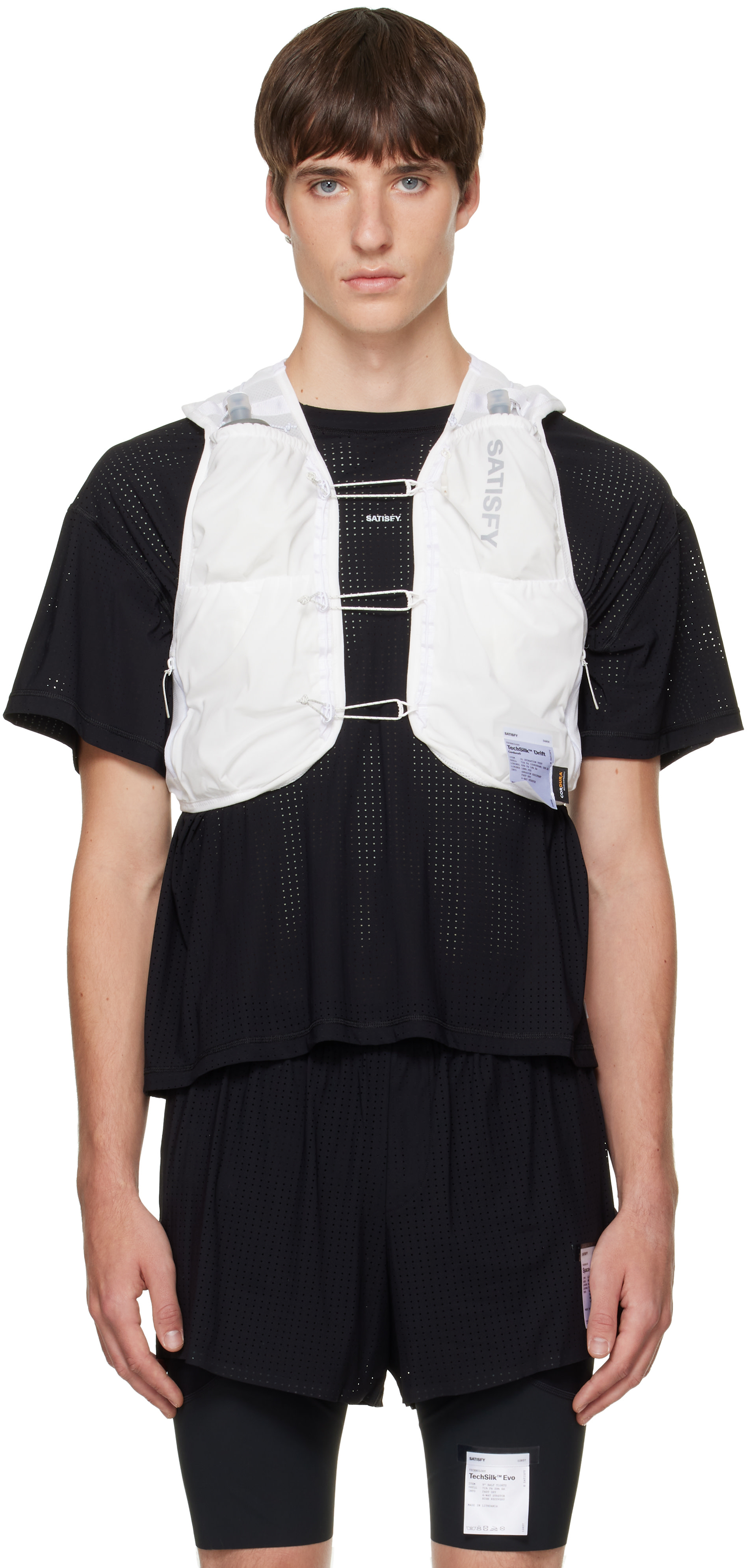 Satisfy: White Justice Cordura 5L Hydration Vest | SSENSE