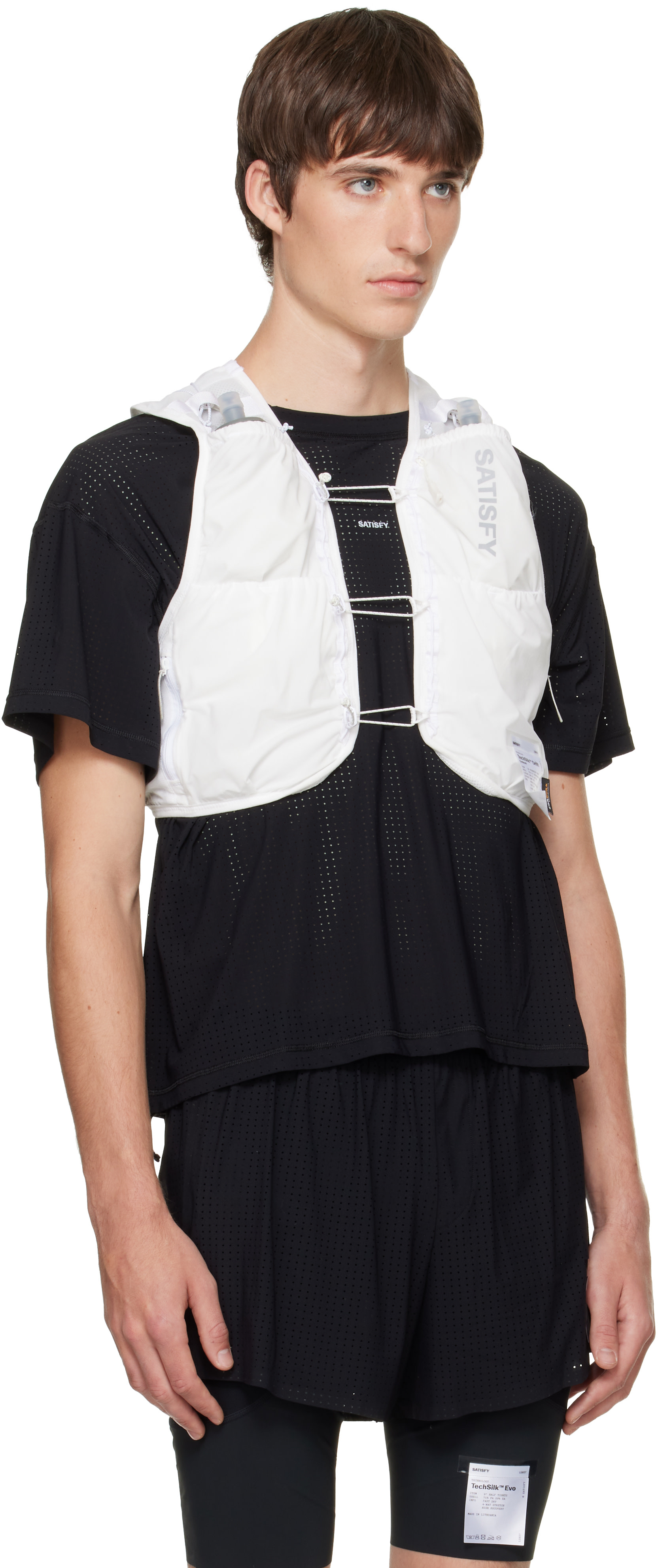 Satisfy: White Justice Cordura 5L Hydration Vest | SSENSE